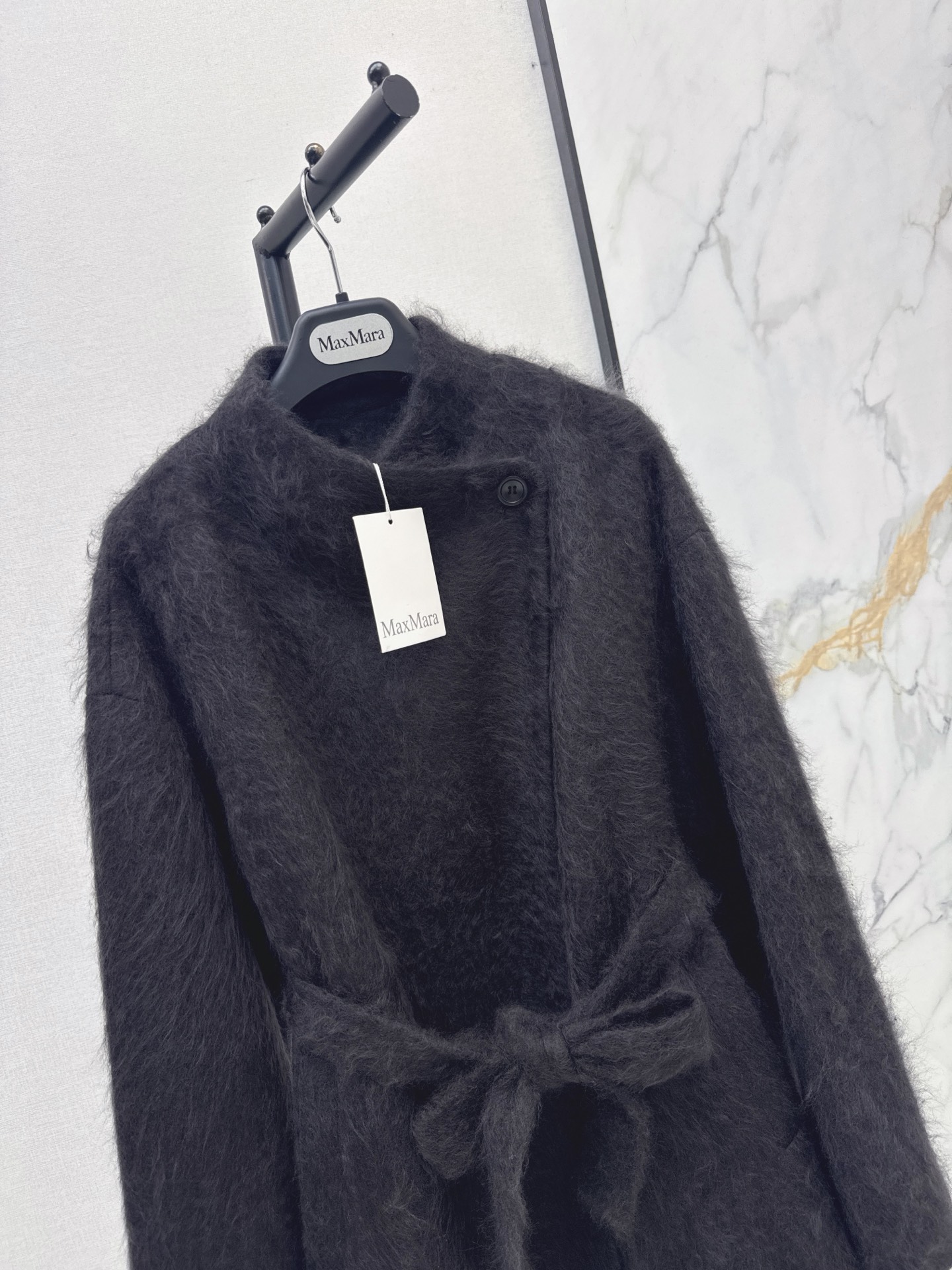Max 26fw woolen belted jacket