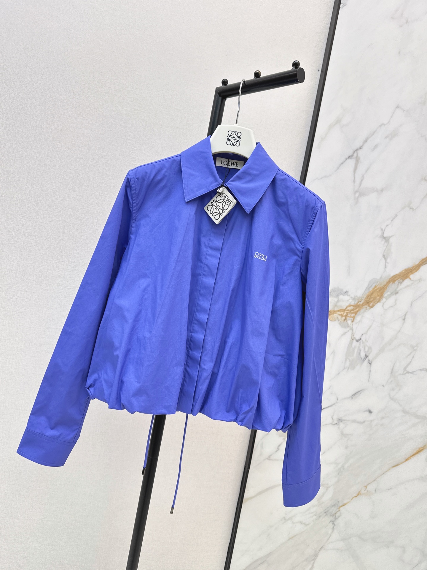 Loe 26fw drawstring shirt