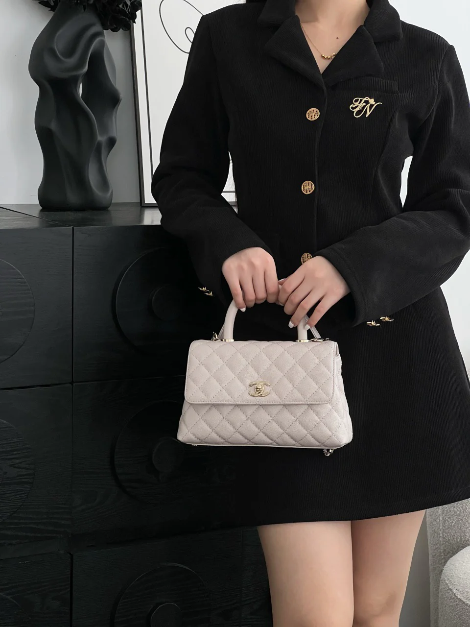 Chan 26ss coco handle shoulder bag