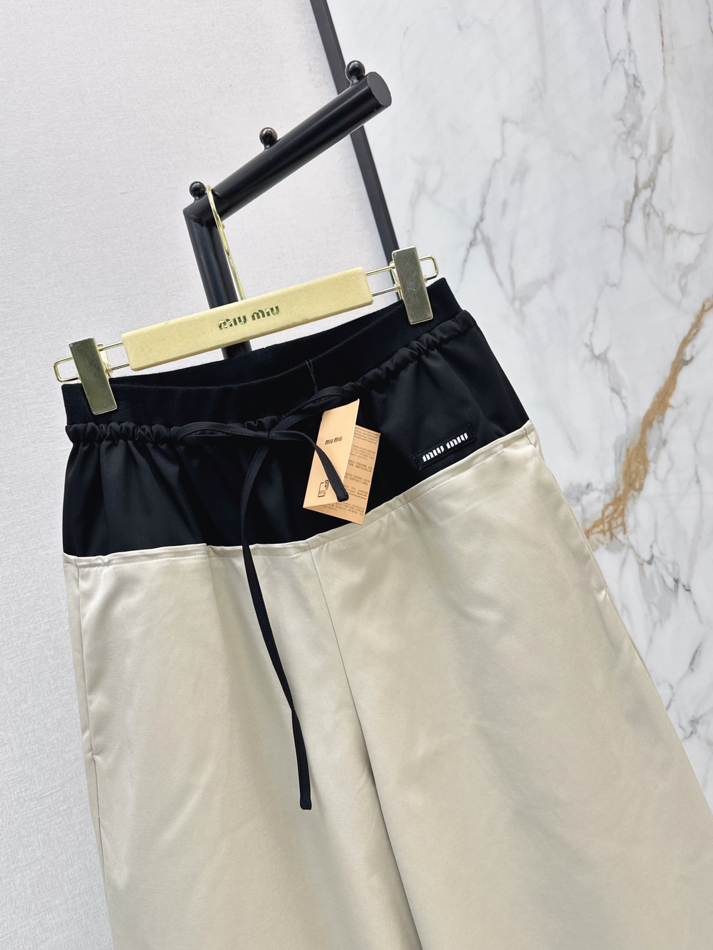 Miu 26fw contract wide-leg pants