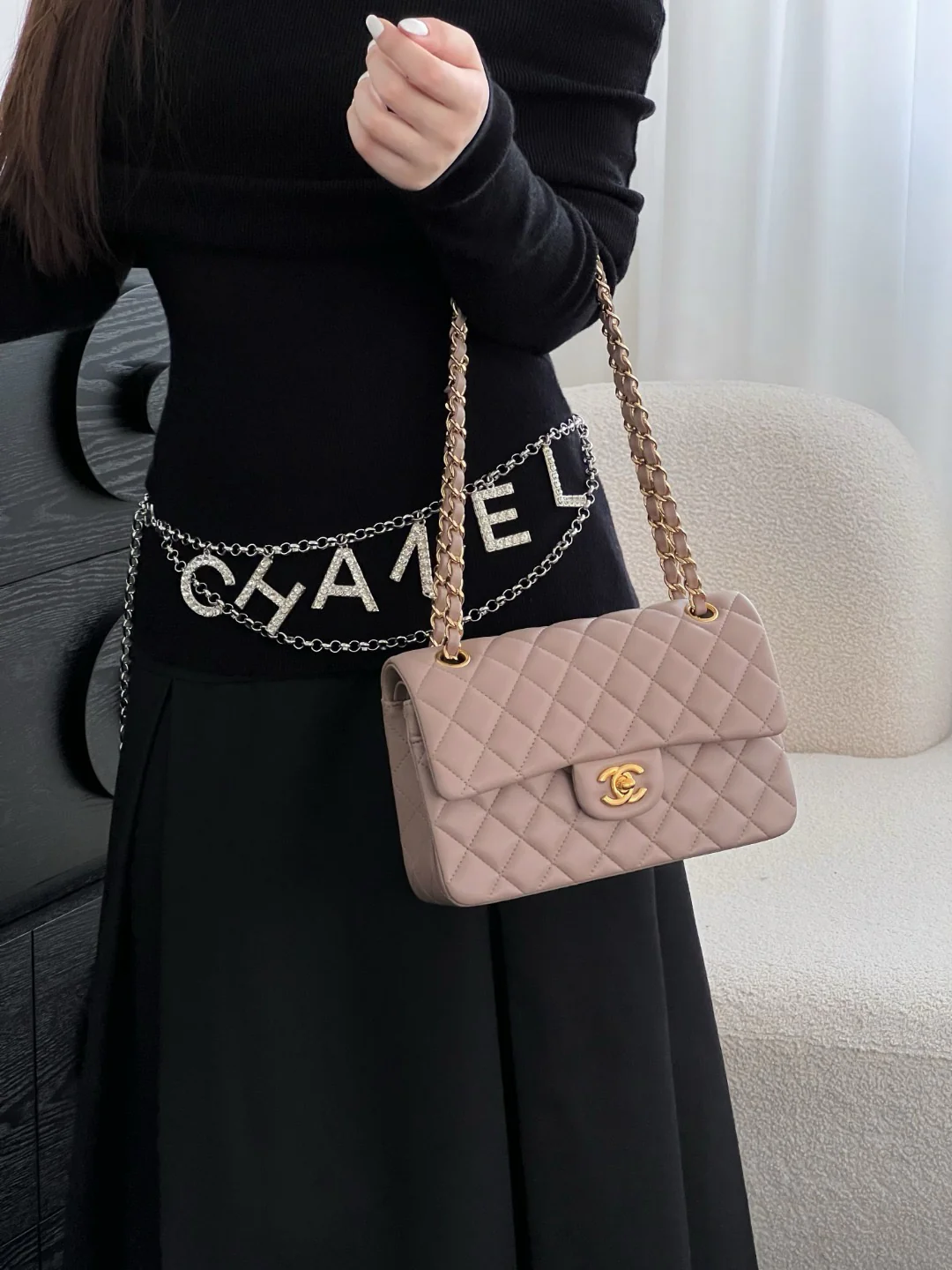 Chan cf23 chain shoulder bag