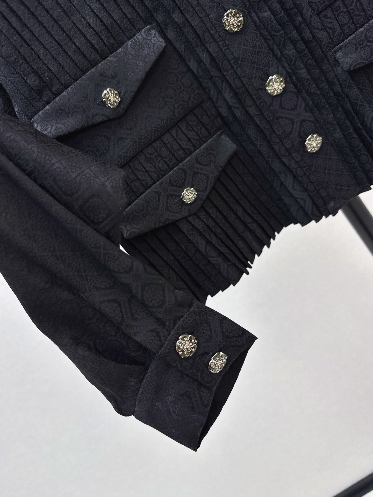 Chan 26fw jacquard silk jacket