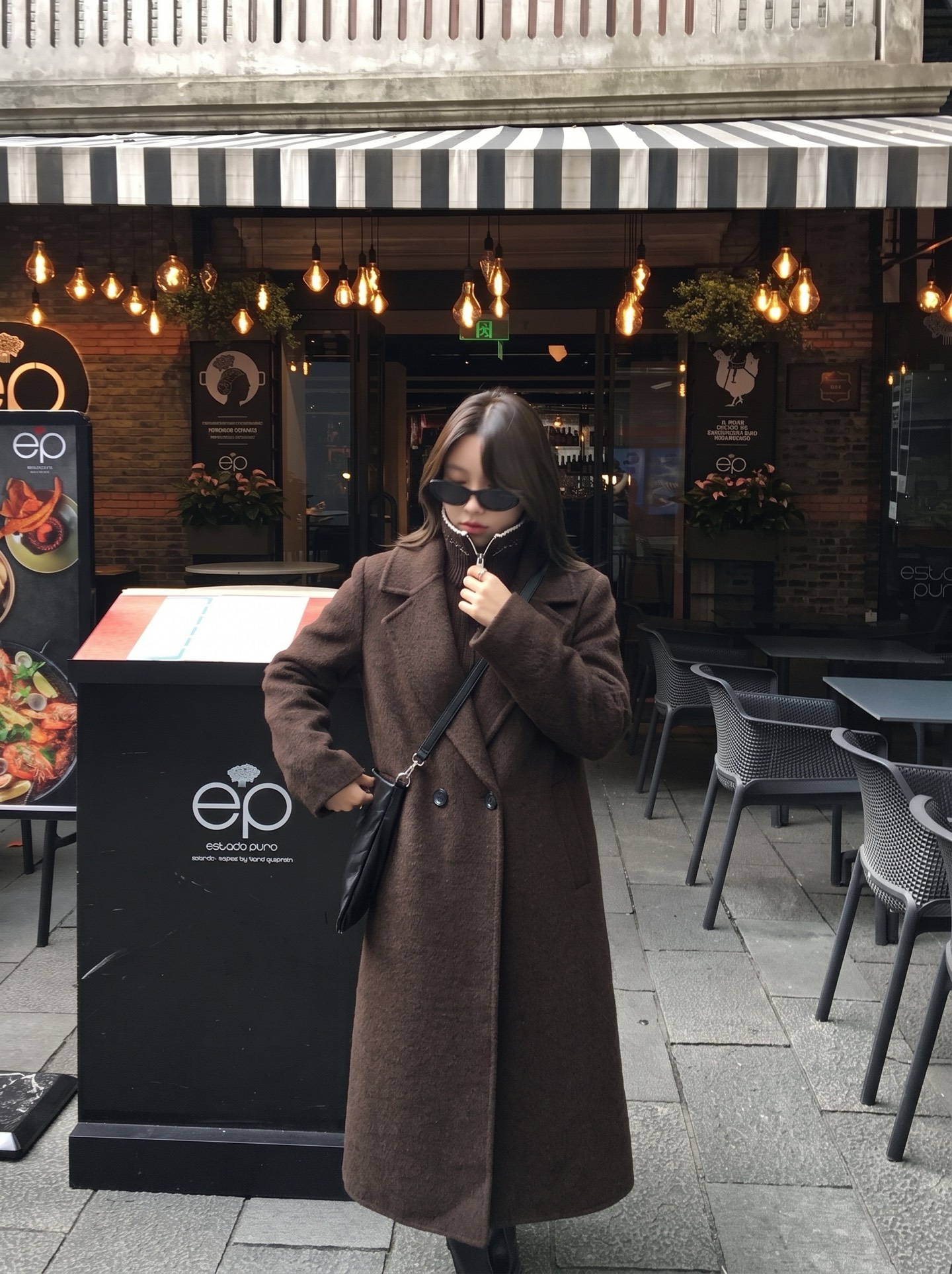 Max 26fw knit vest overcoats sets