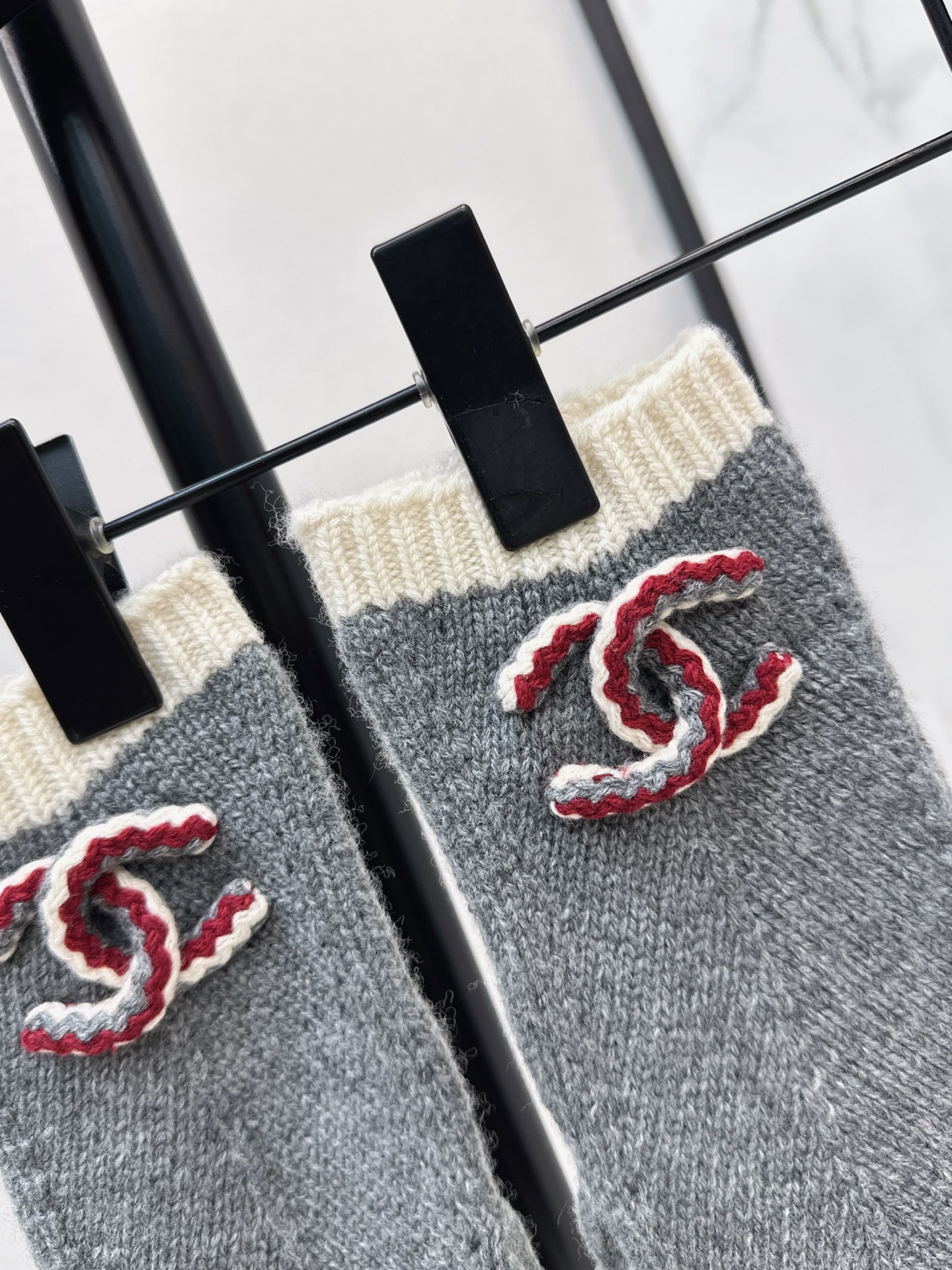 Chan 26fw embroidery knit gloves