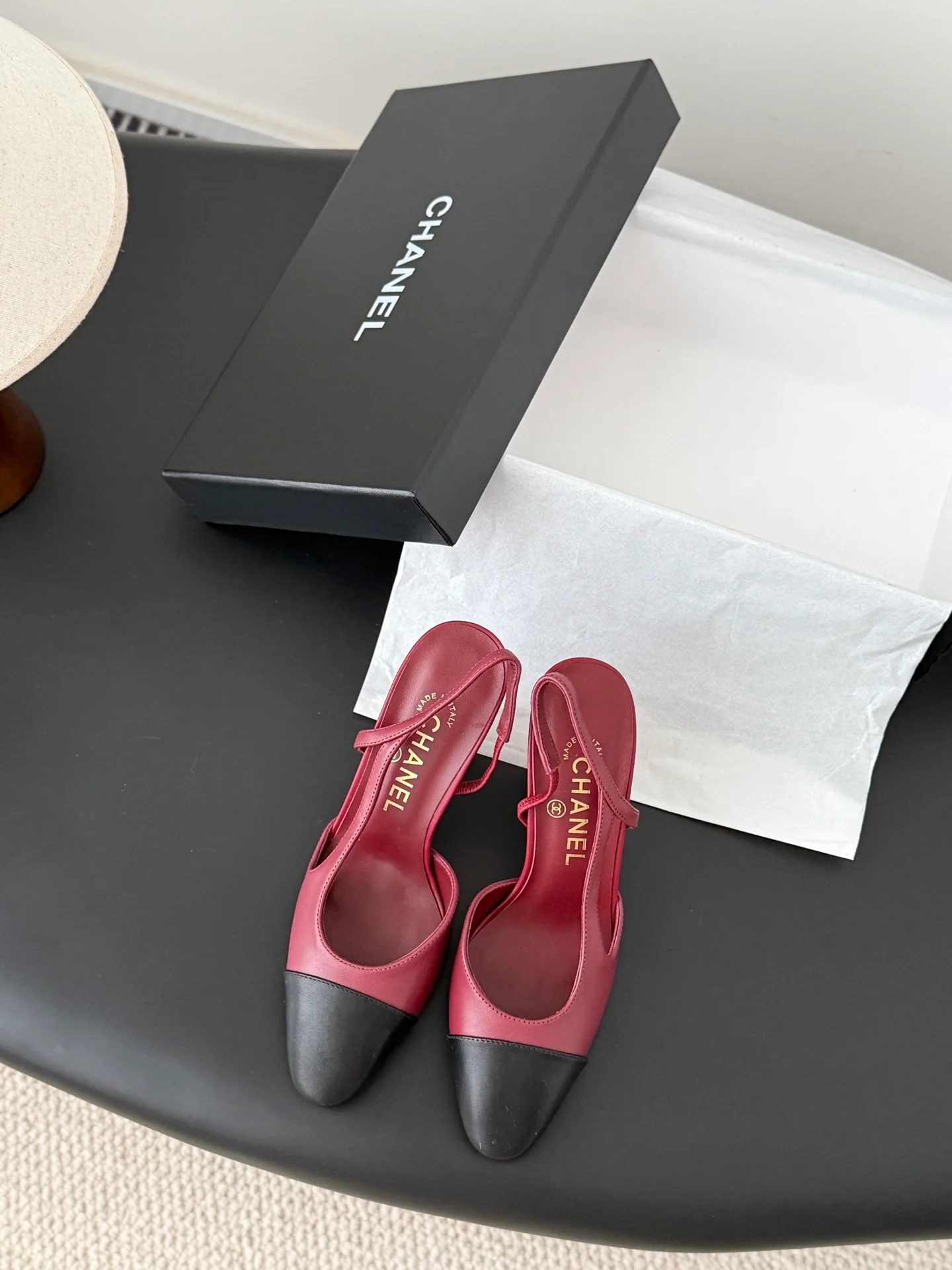 Chan 25fw slingback heels