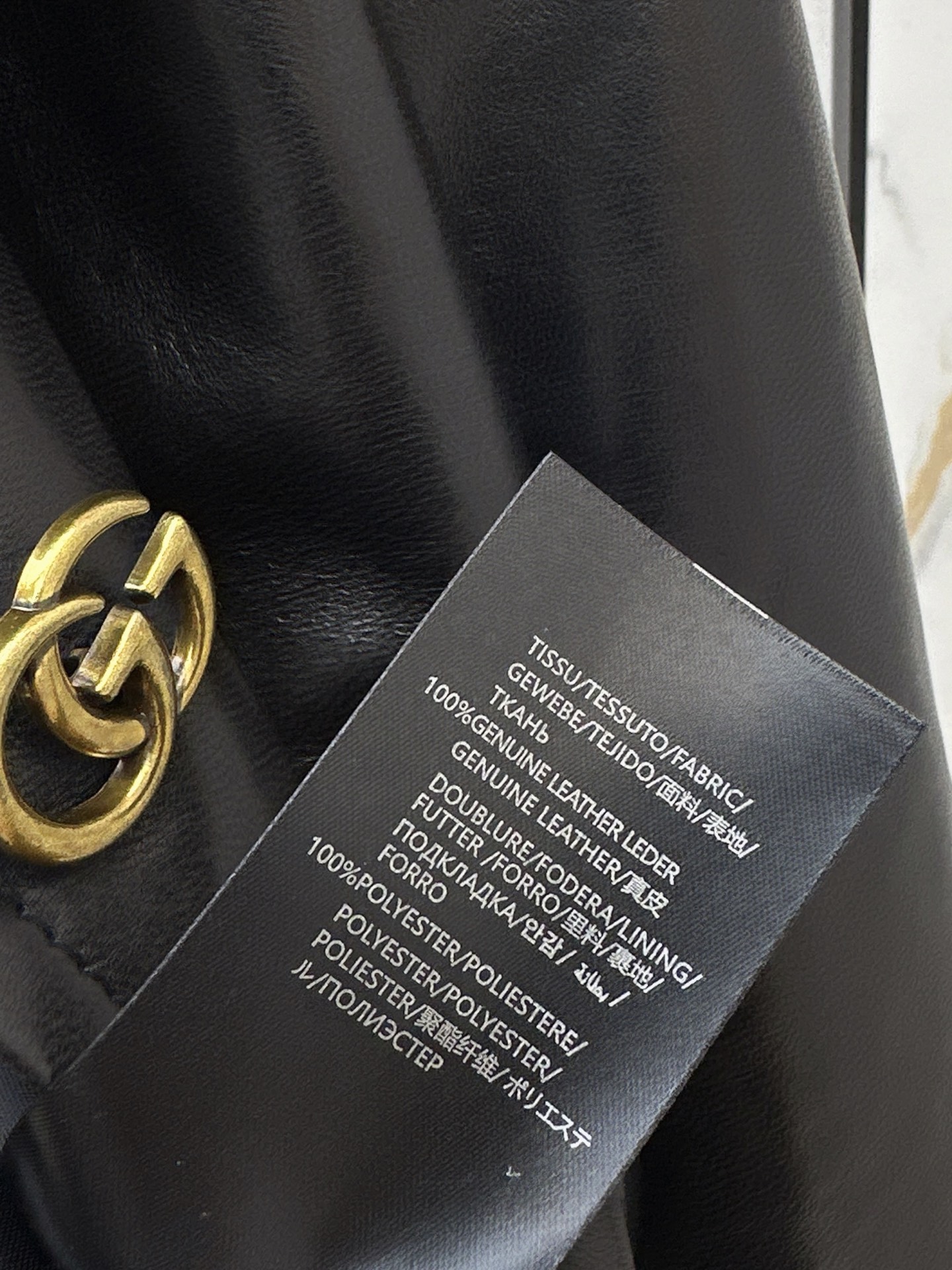 Guc 26fw leather jacket