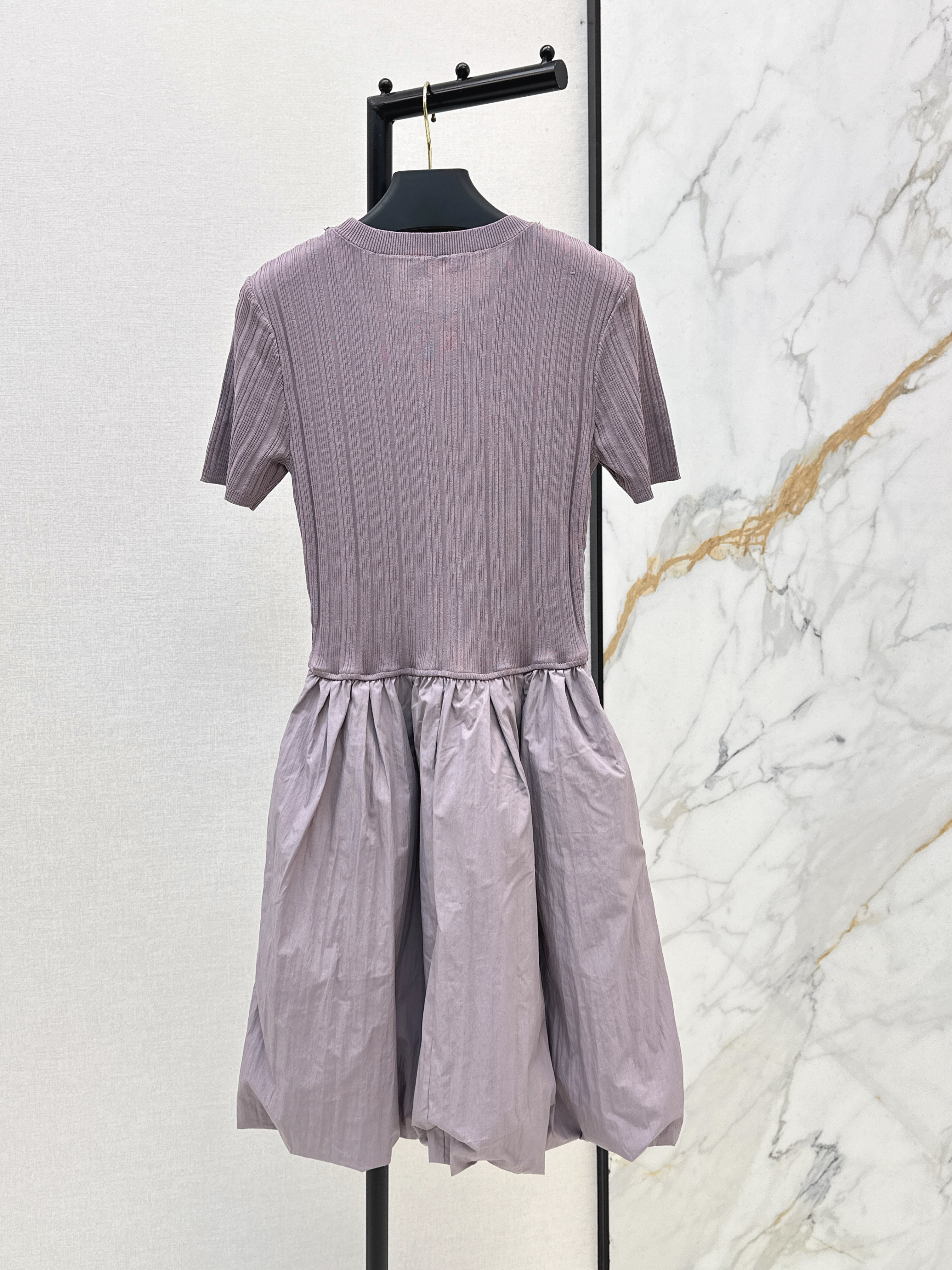 Valen 26ss beading knit contract dress