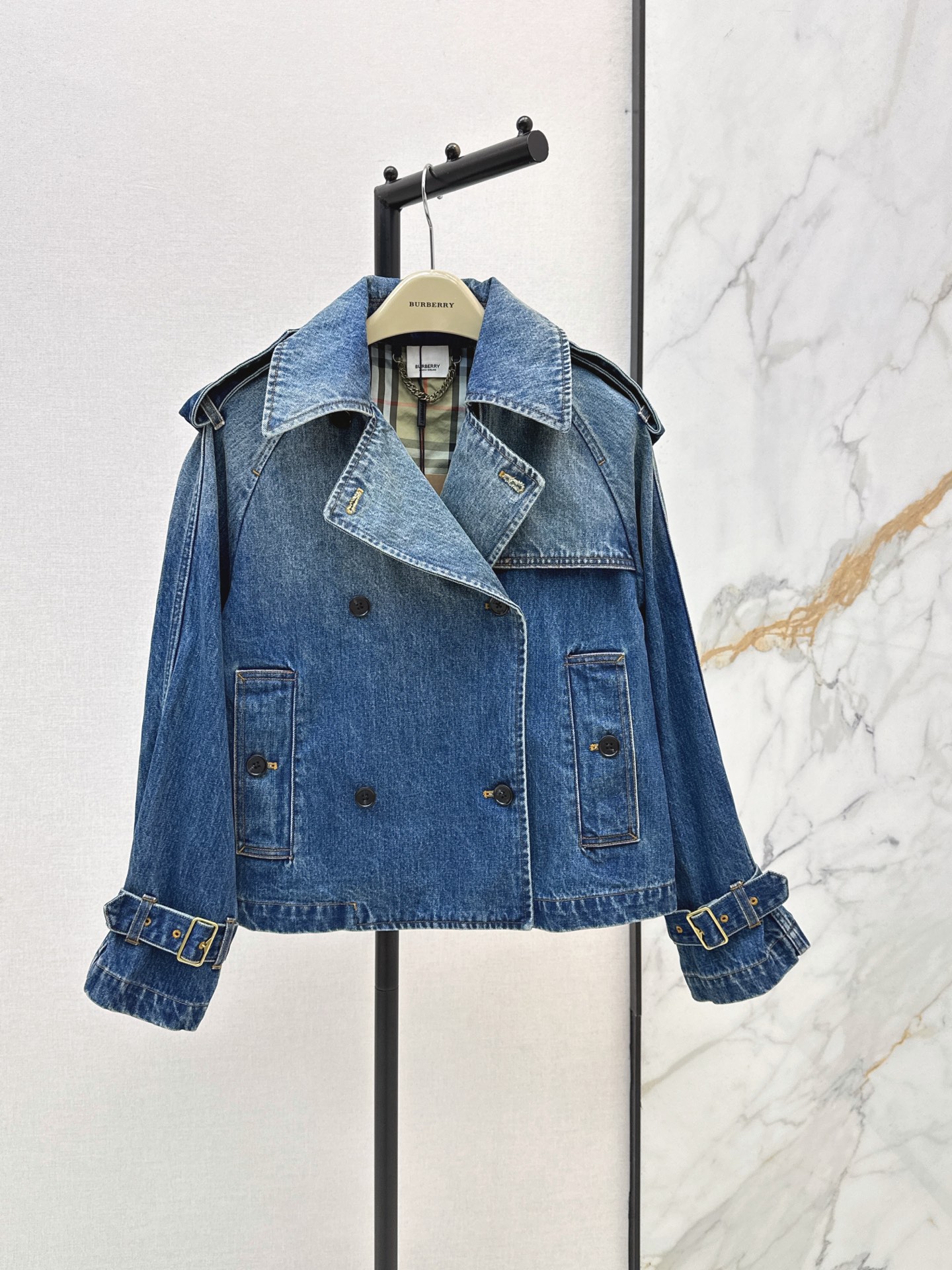 Burb 26fw denim trench coats