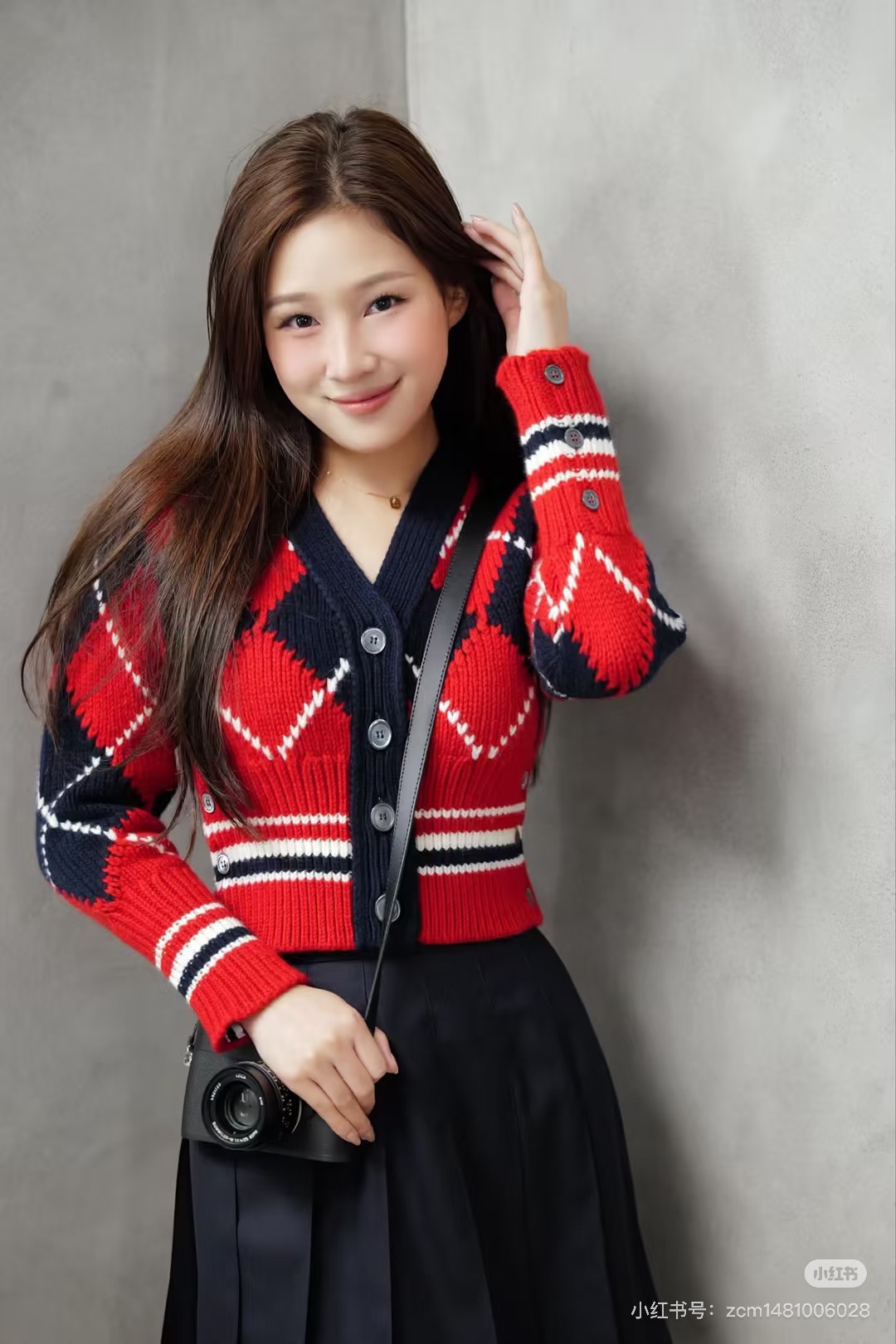 Thom 26fw jacquard knit cardigan