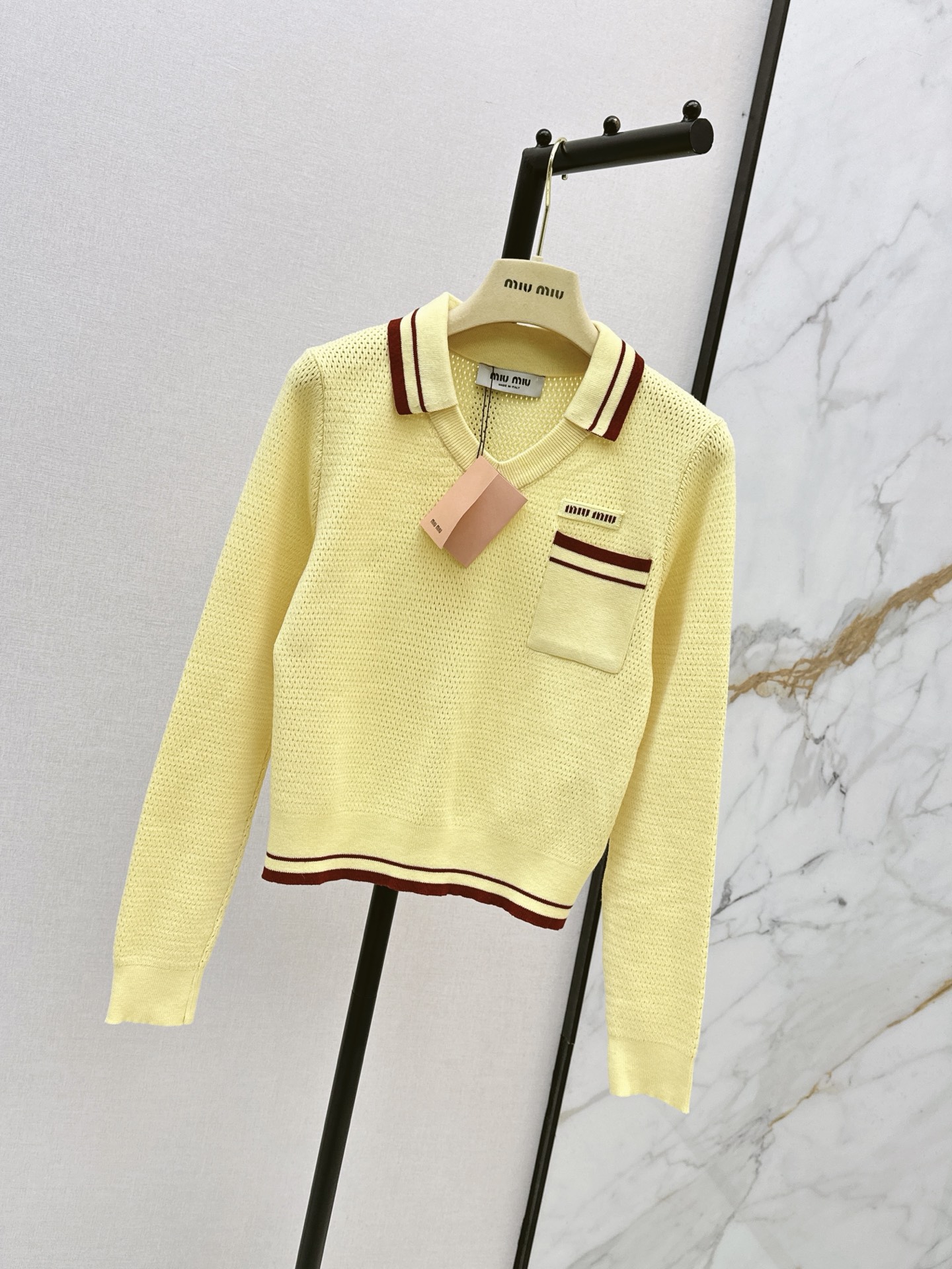 Miu 26fw polo sweater