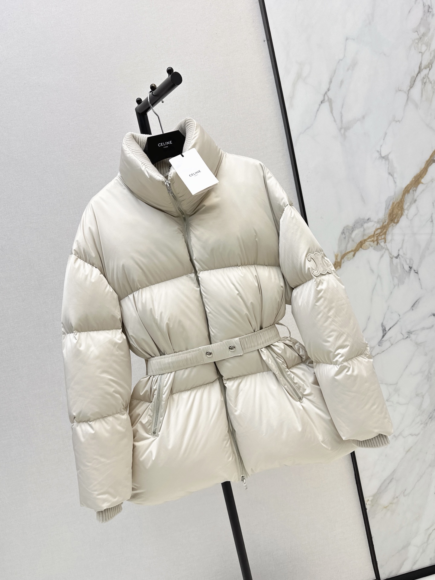 Celi 26fw belted down jacket