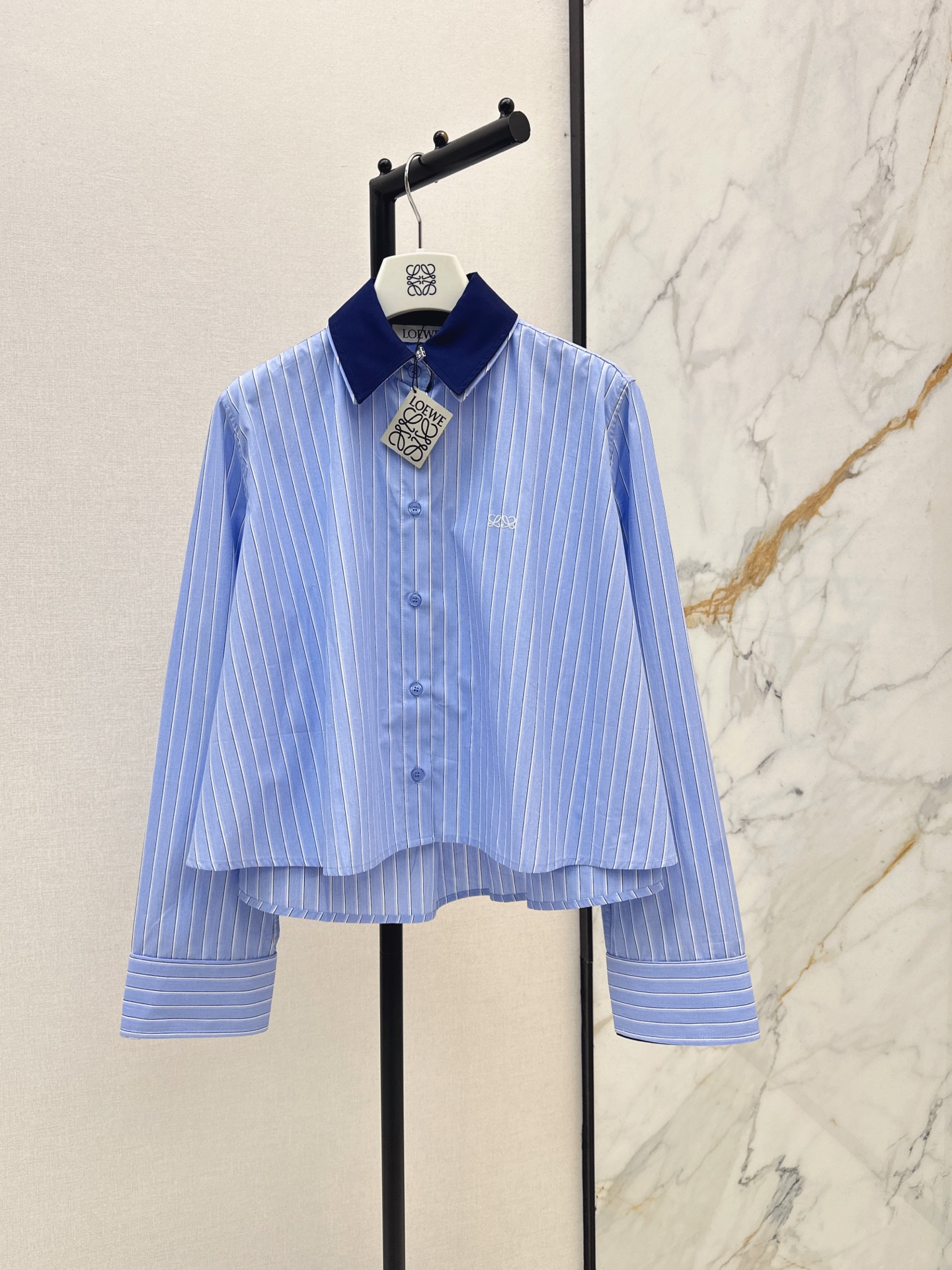 Loe 26fw contract collar shirt