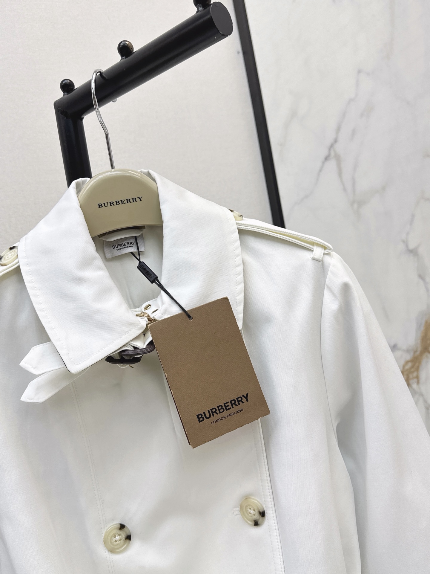 Bur 26fw cropped trench coats