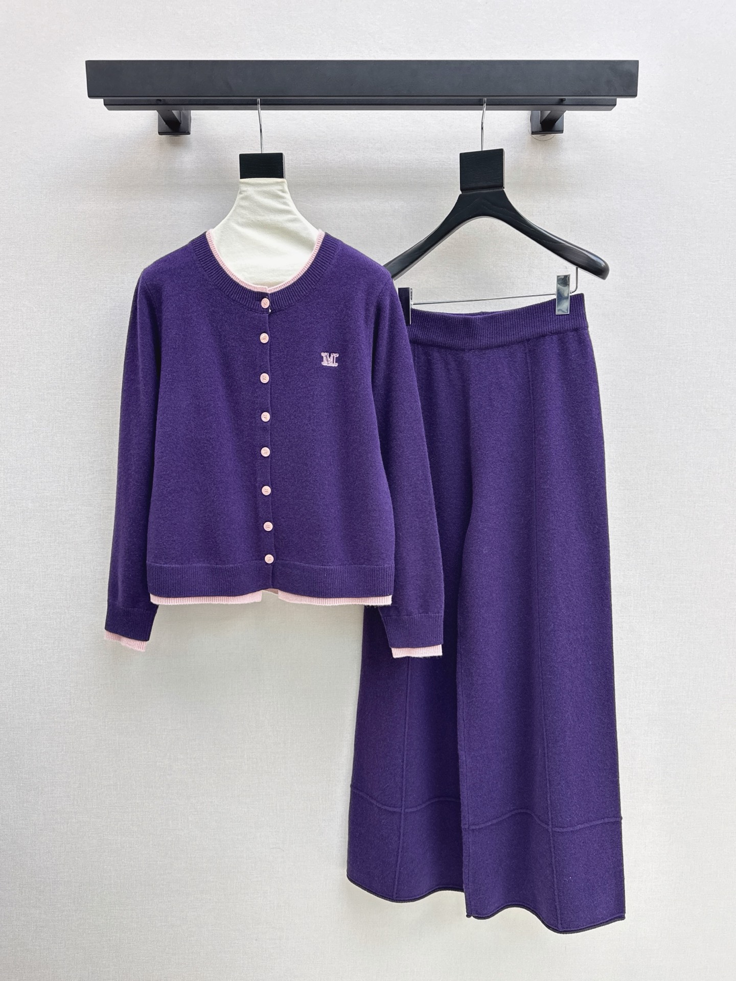 Max 26fw knit cardigan pants sets