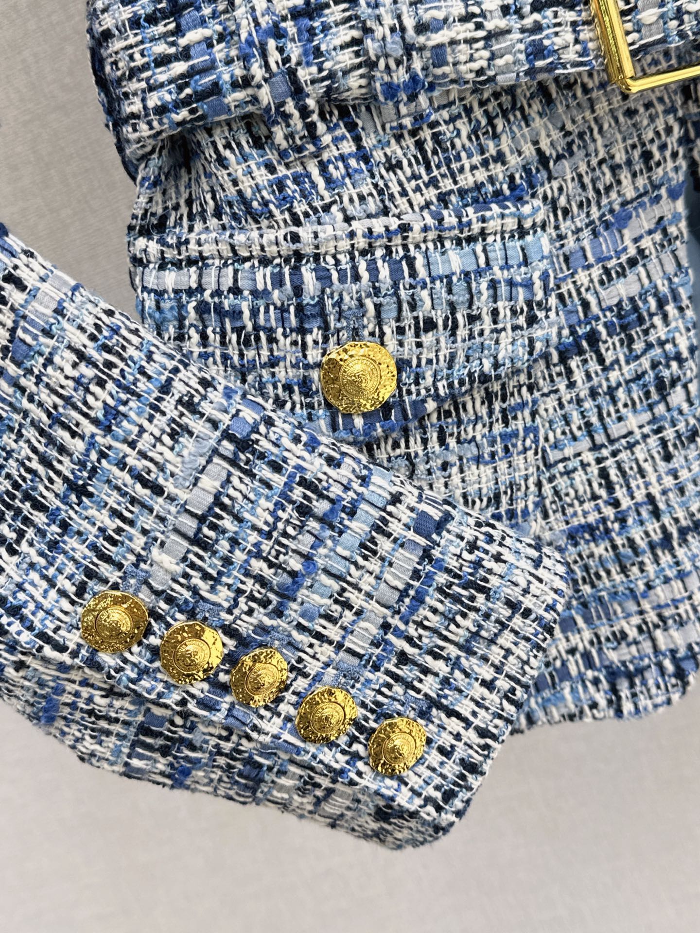 Bal 26fw belted woven jacket