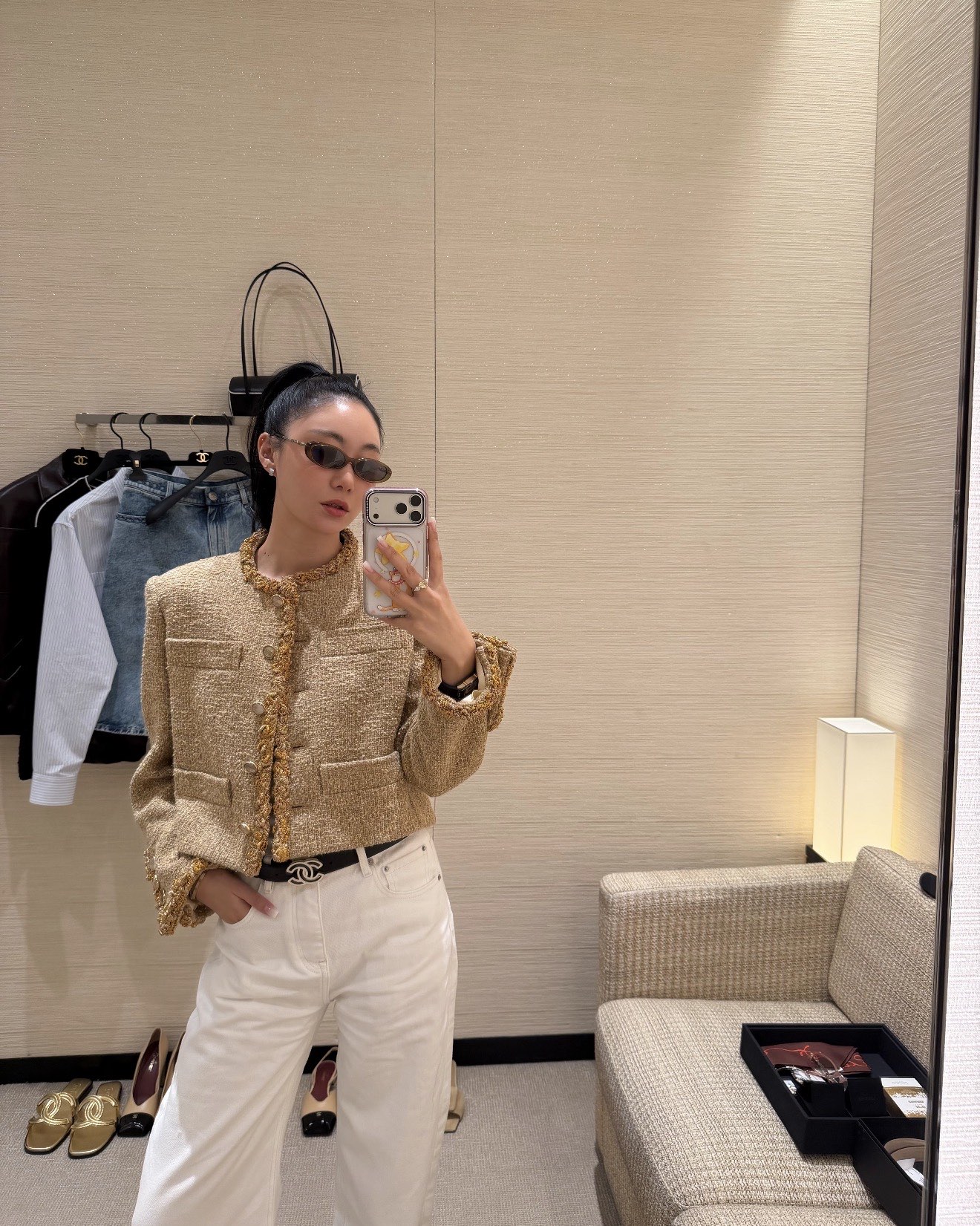 C han 26fw woven jacket
