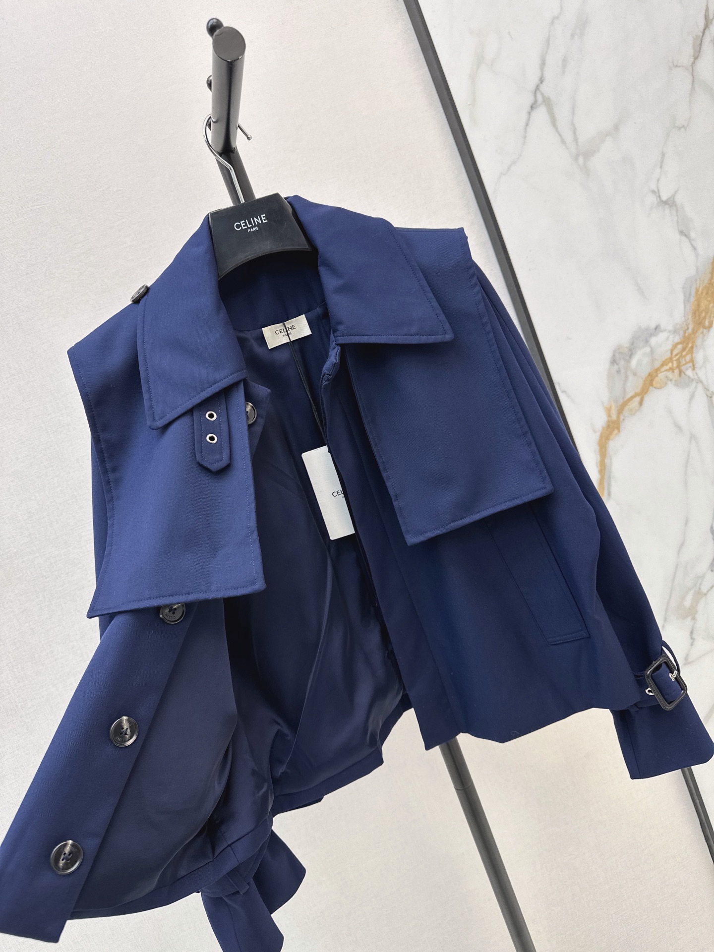Celi 26fw cropped trench coast