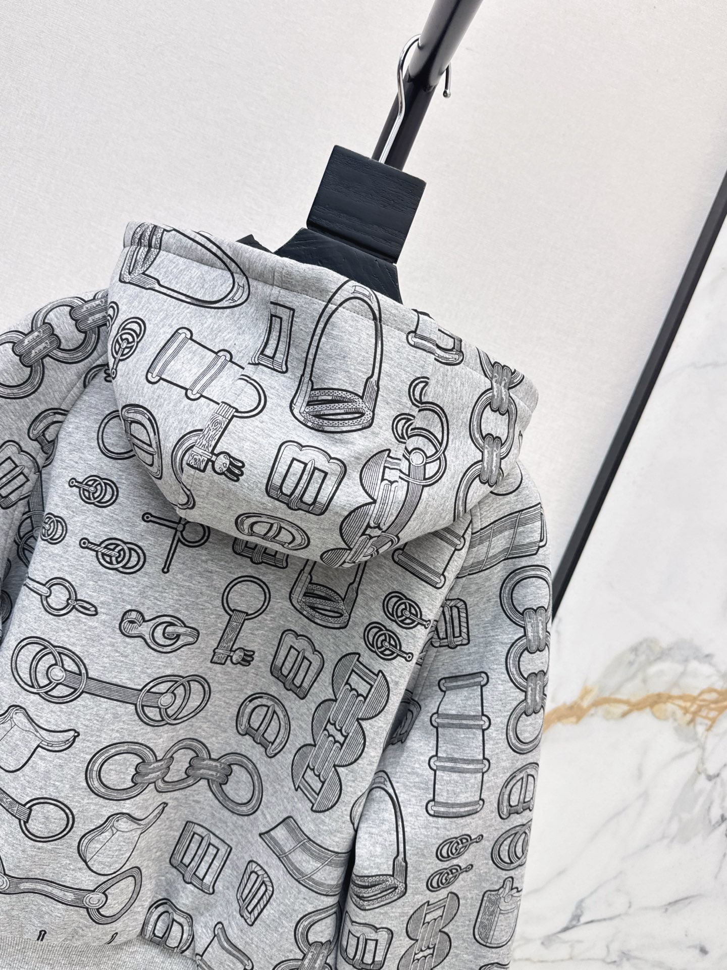 Her 26fw reversible print hooded jacket