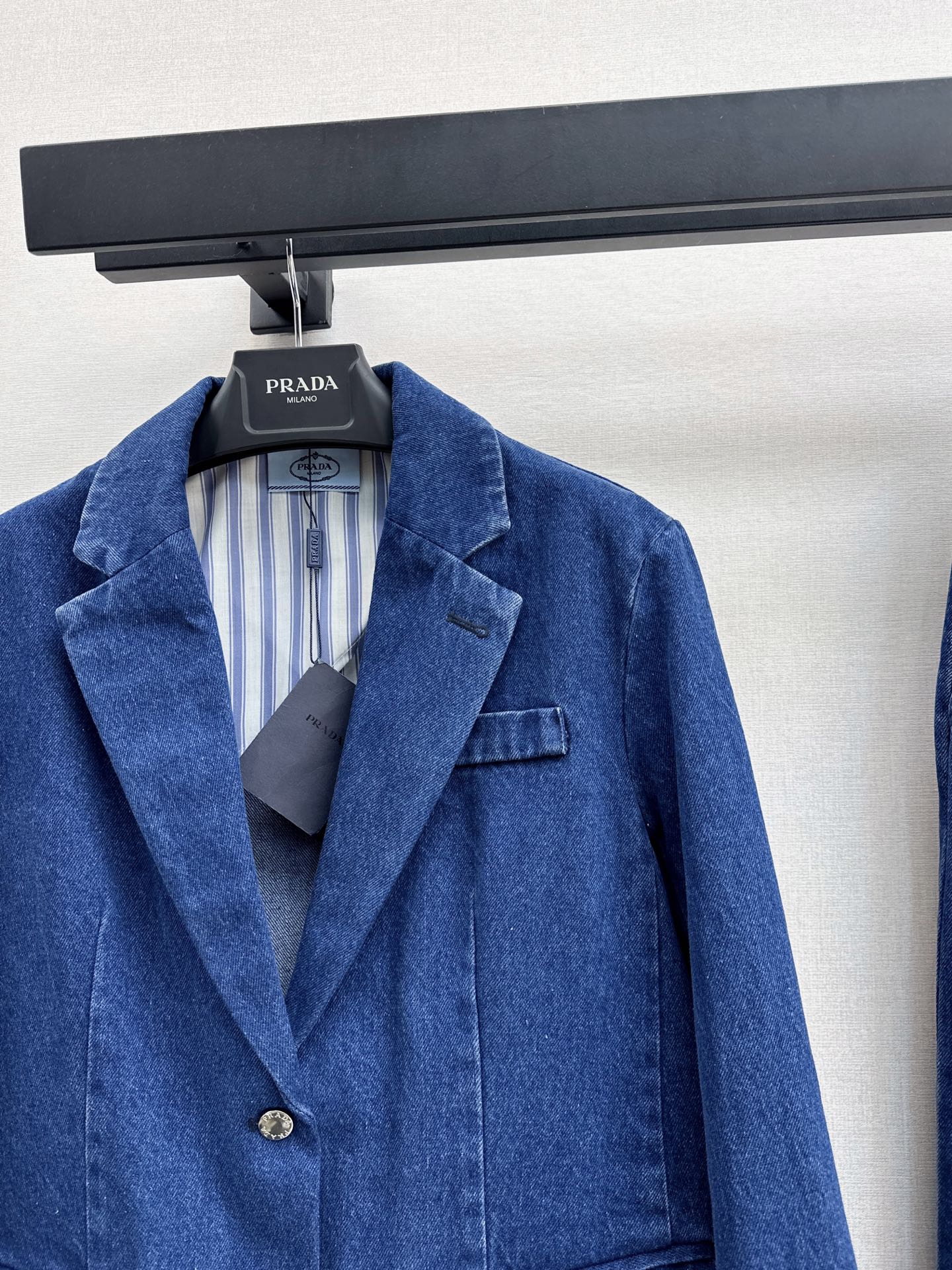 Pra 26fw denim blazer