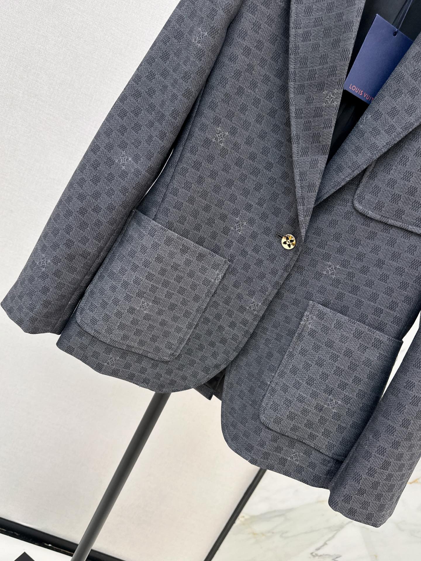 Loui 26fw check blazer