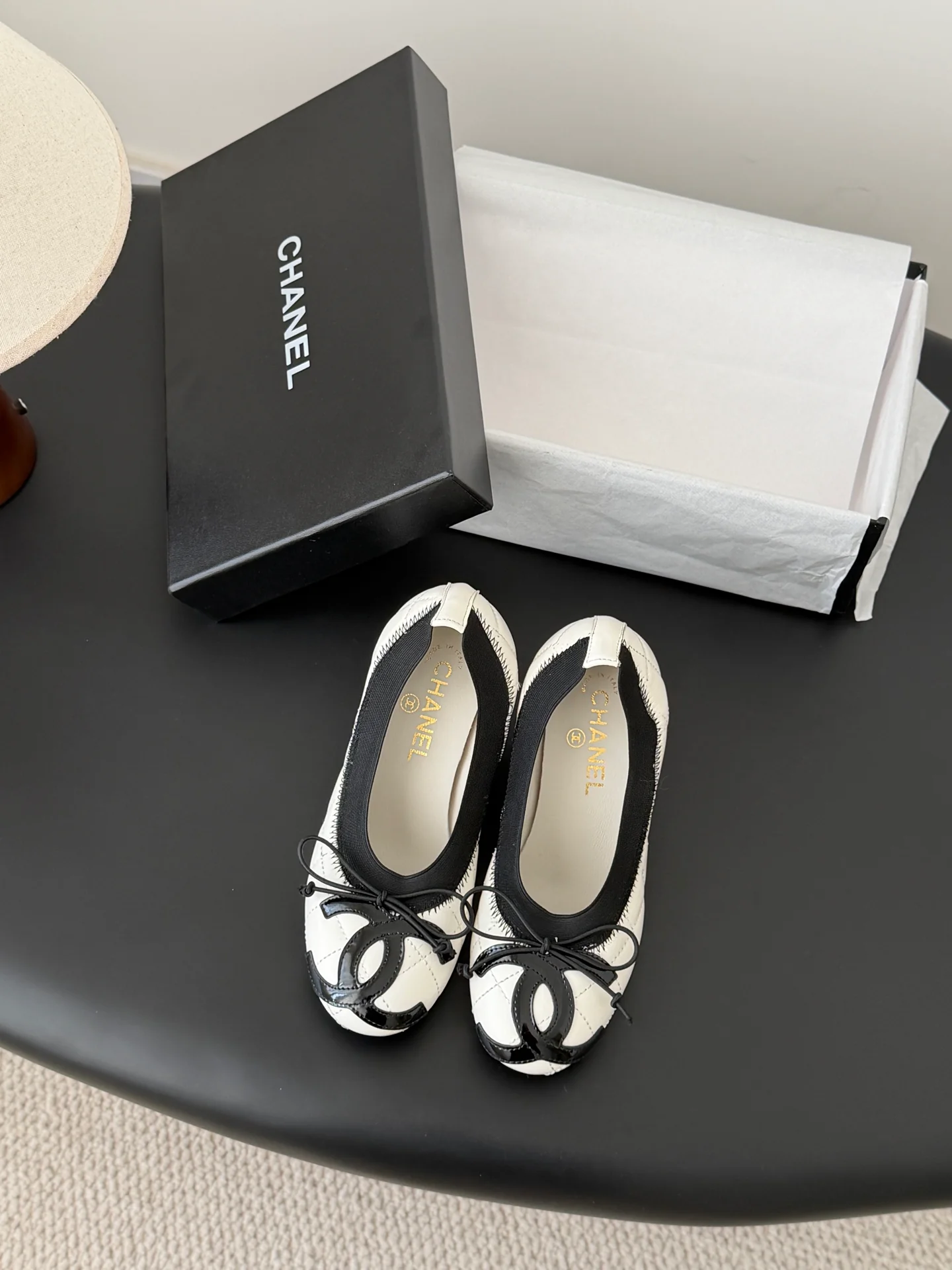 Chan 25k chunky heel ballerina shoes