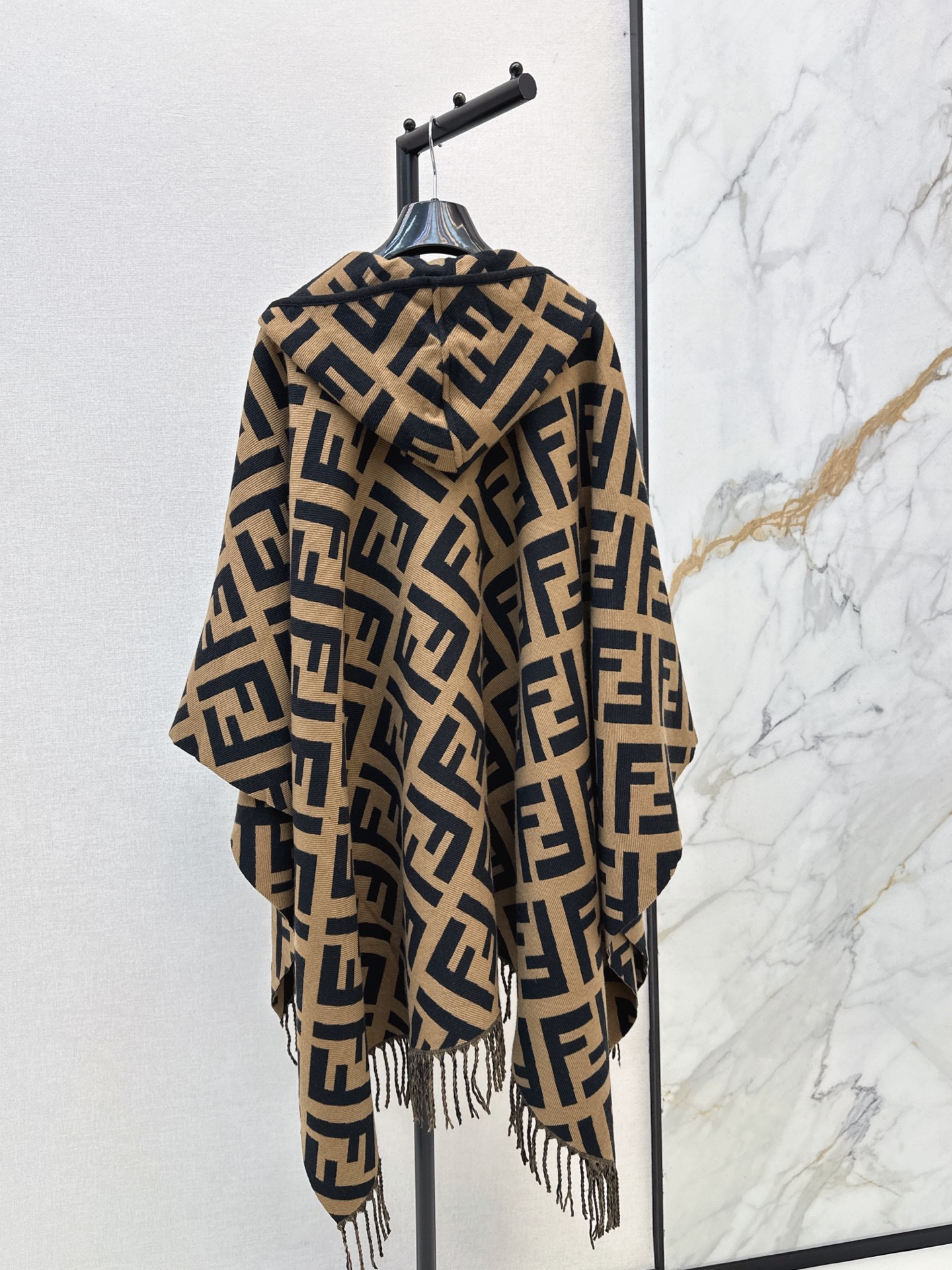 Fen 26fw cashmere hooded shawls cape