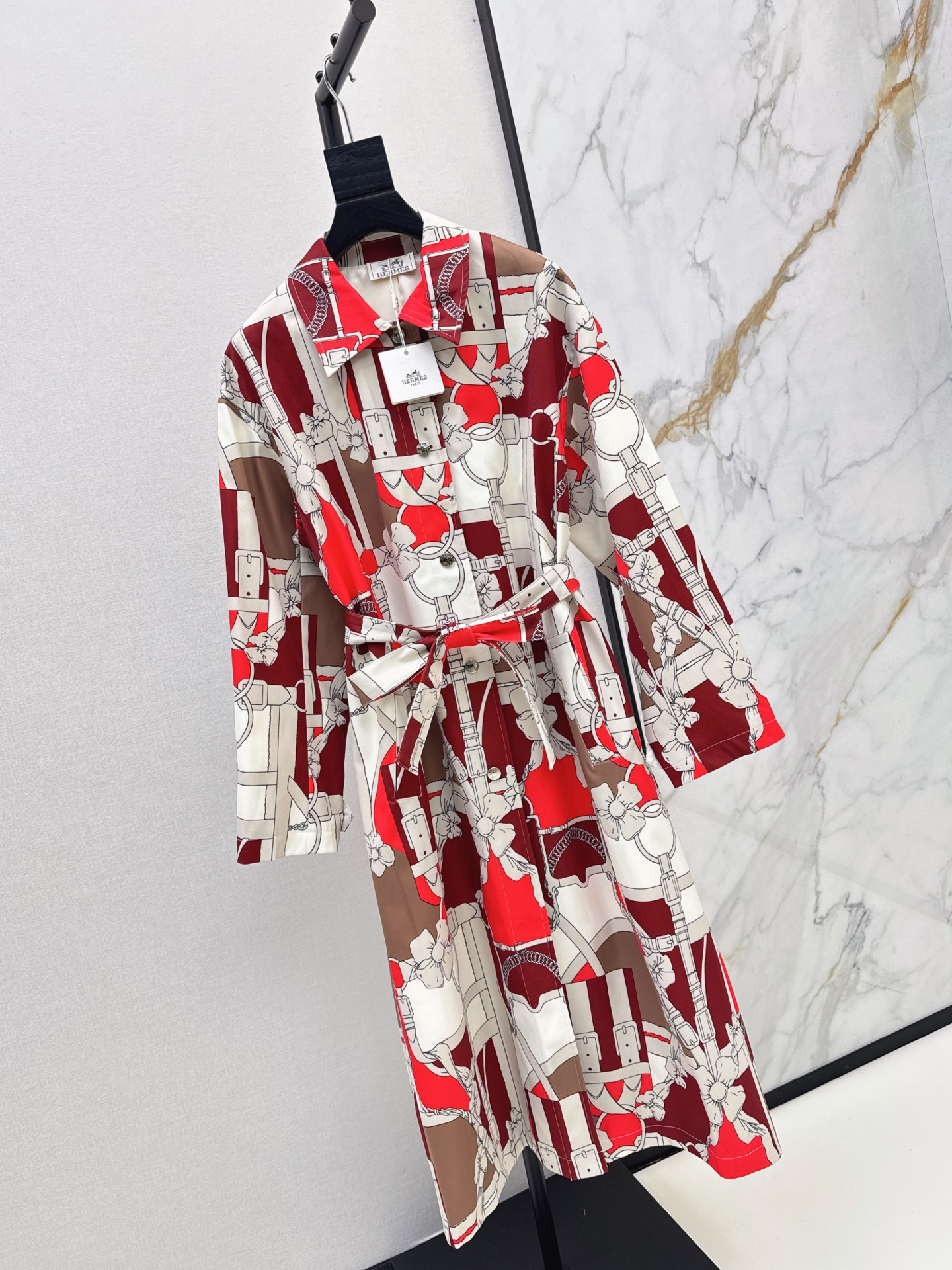 Her 26fw print trench coats
