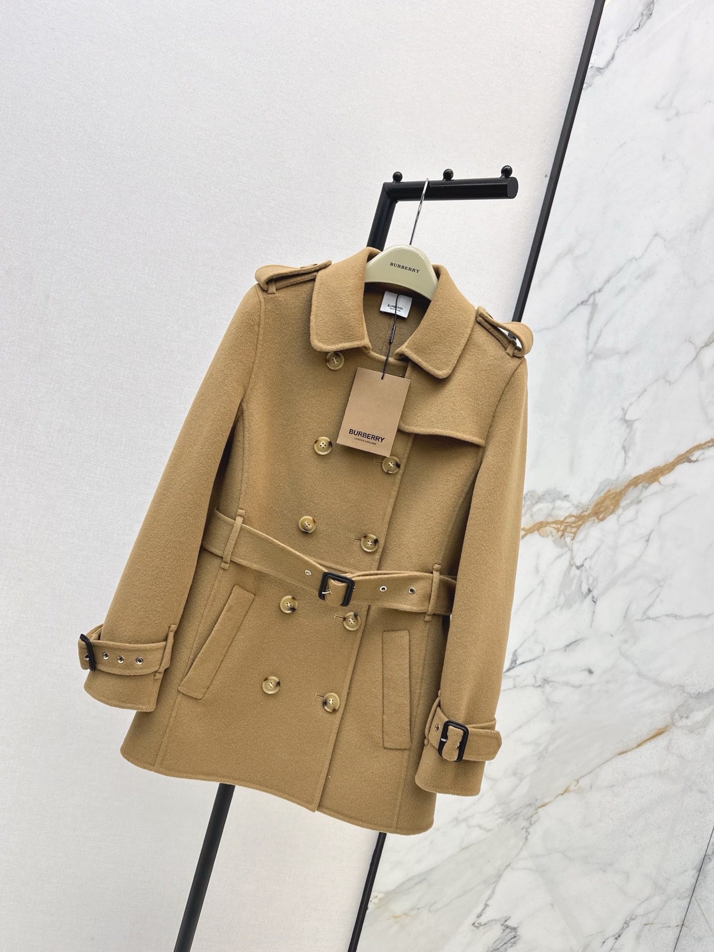 Bur 25fw double button trench coats
