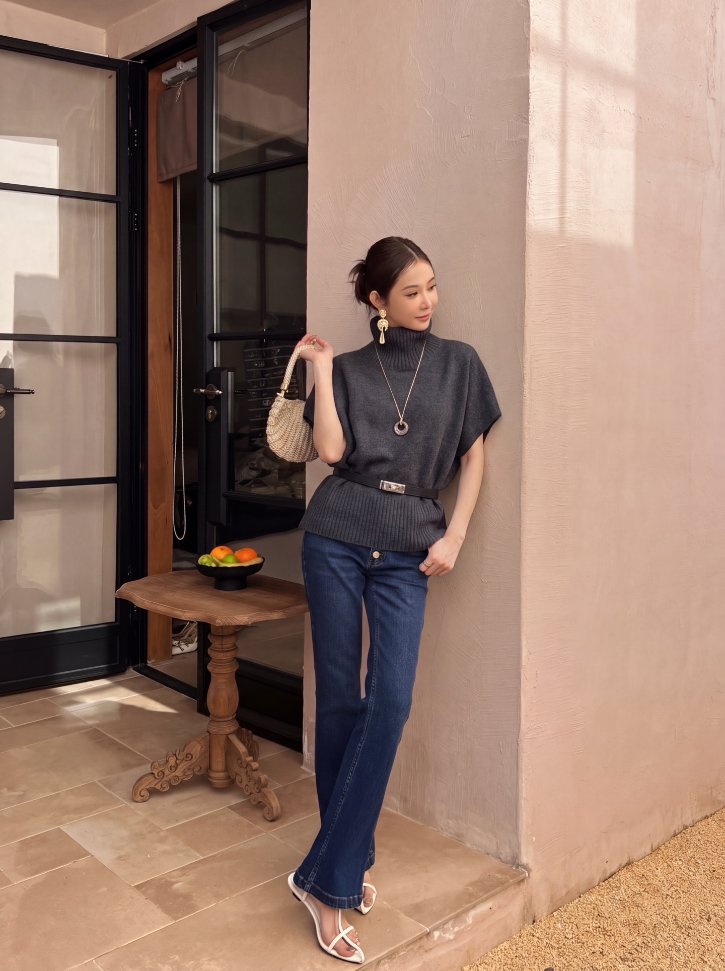 Her 26fw knit vest
