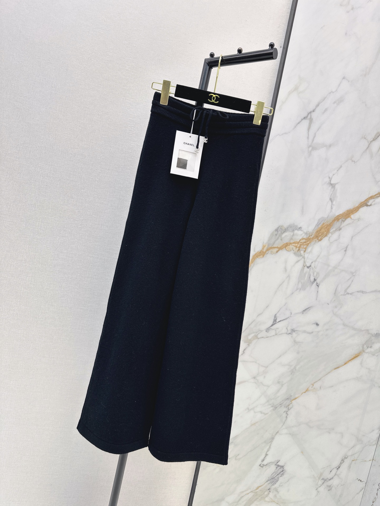 Chan 26fw cashmere straight-leg pants