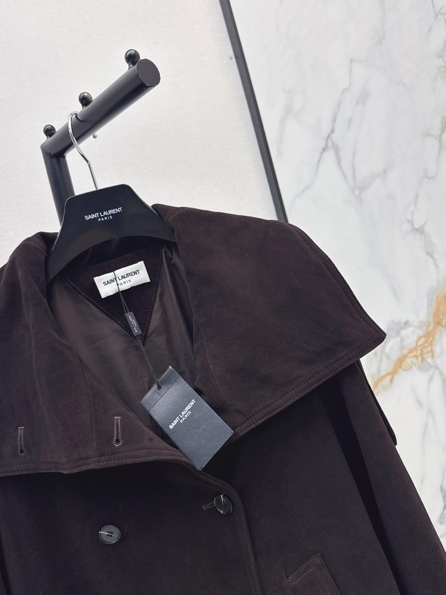 Sain 26fw suede fleece leather jacket