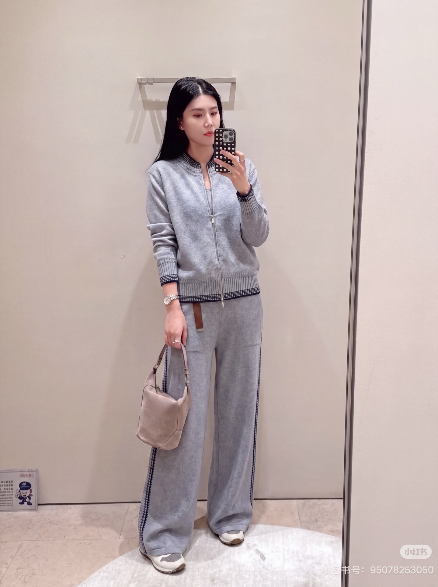 Brun 26fw cashmere cardigan pants set
