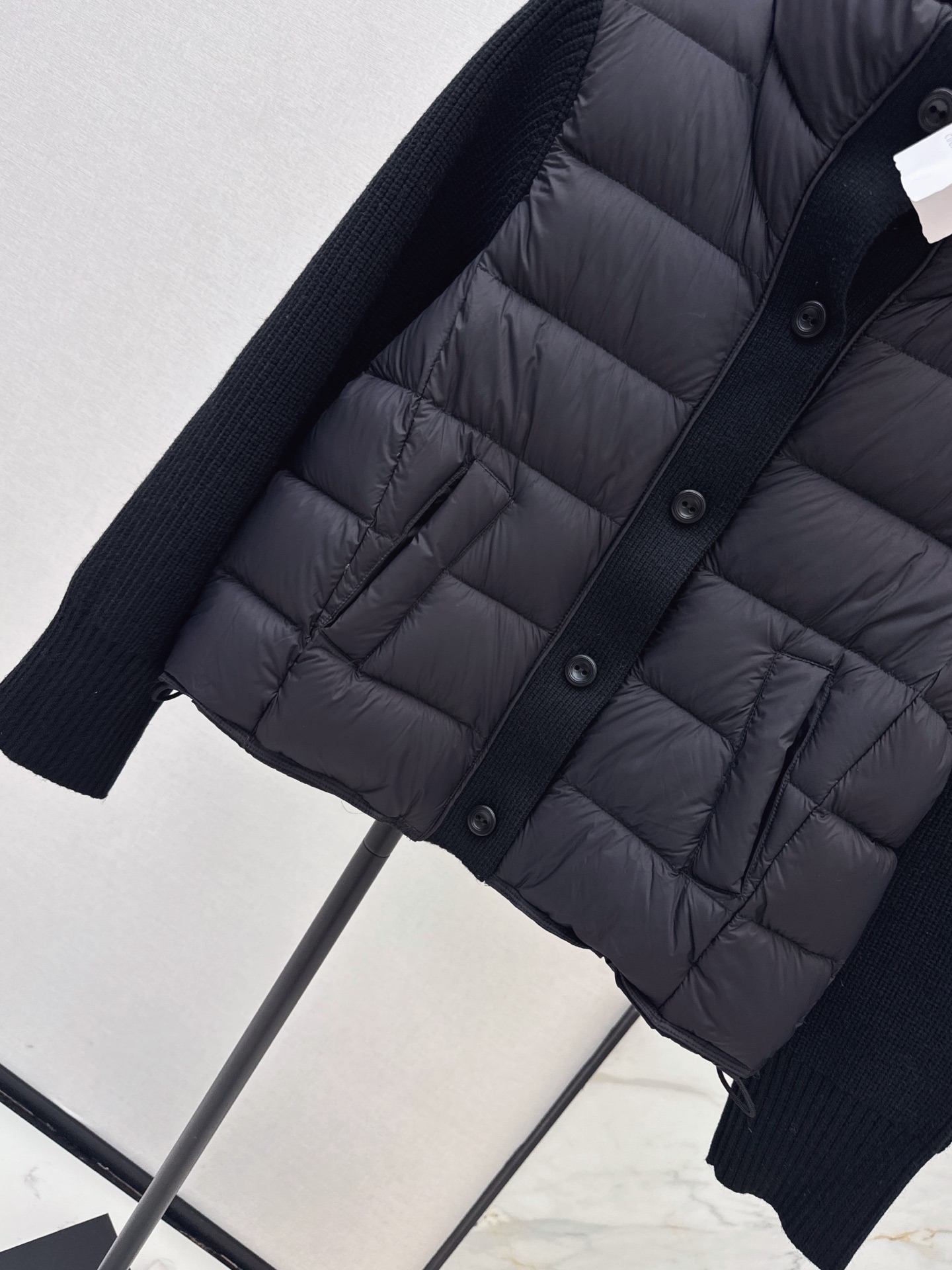 Brun 26fw wool contract down jacket