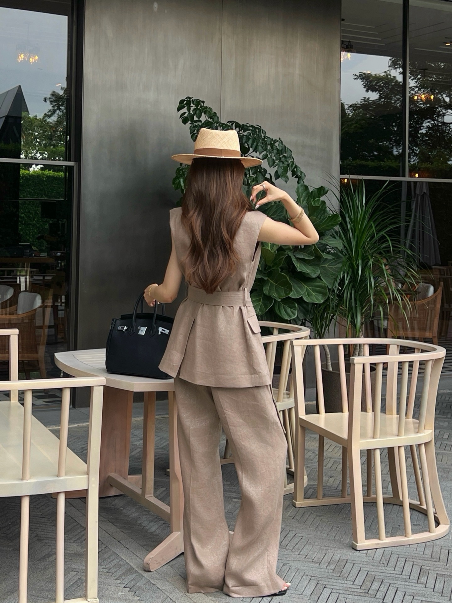 Brun 26ss belted suit vest