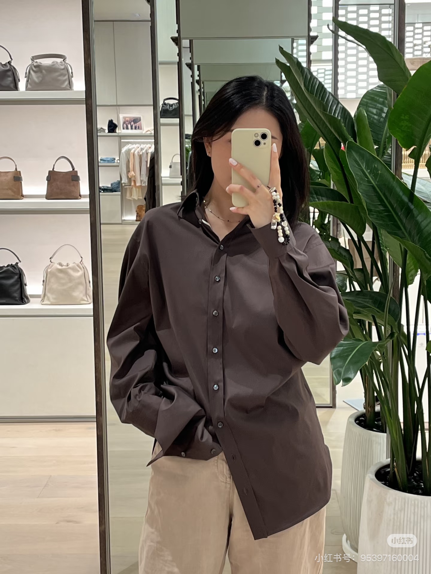 Brun 26fw asymmetric layered shirt