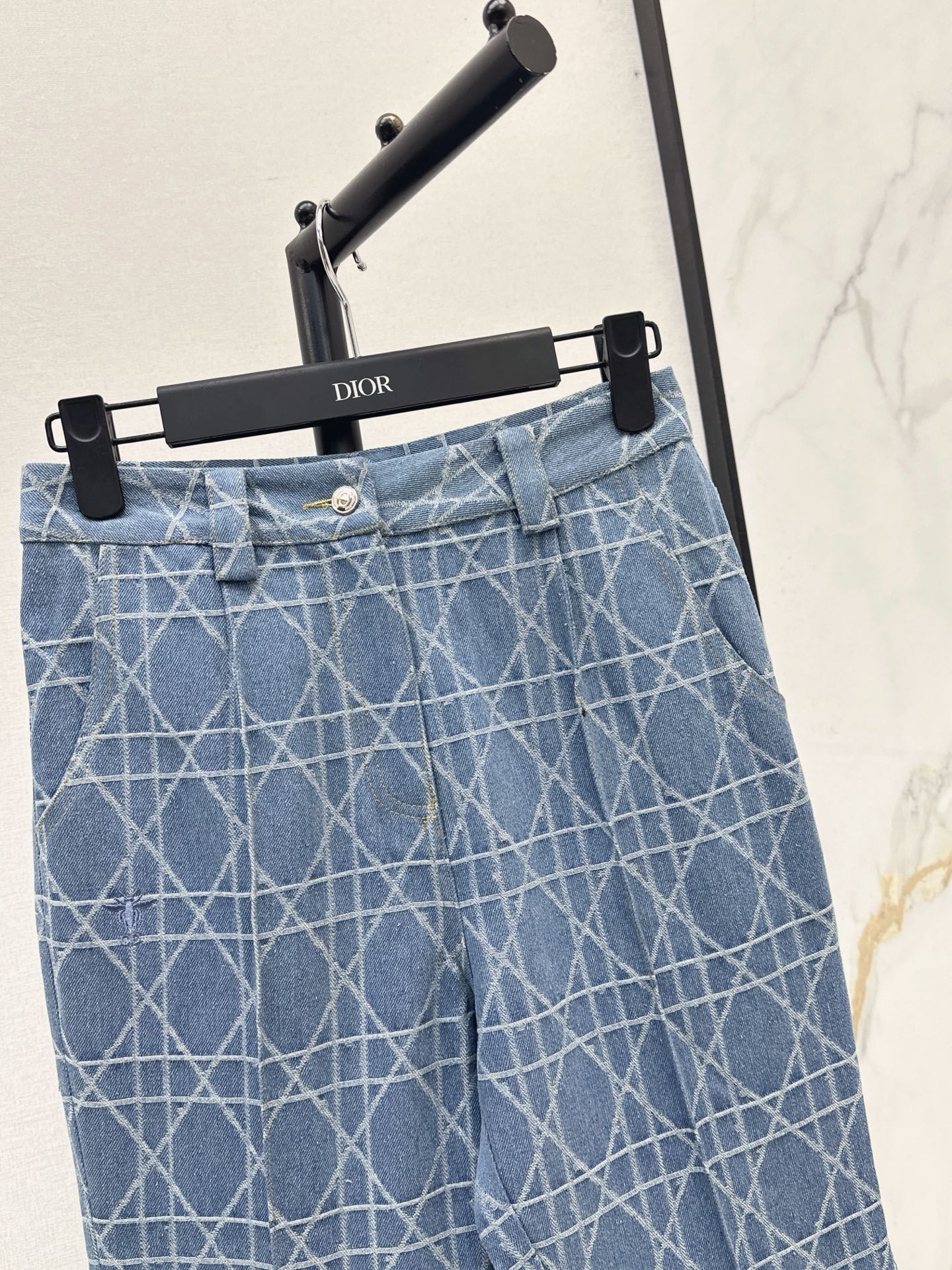CD 26fw jacquard flared jeans