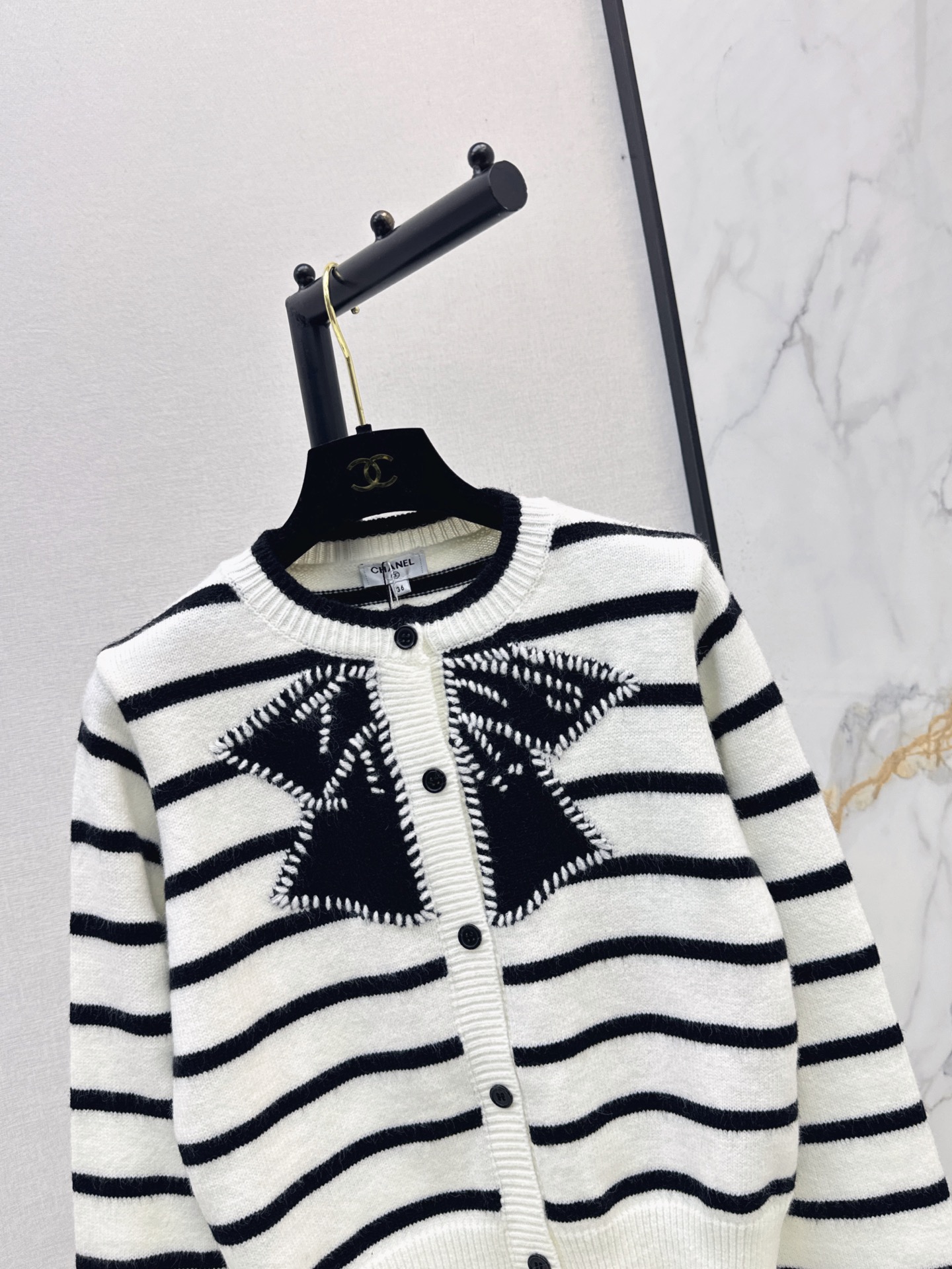 Chan 26fw bow knit cardigan