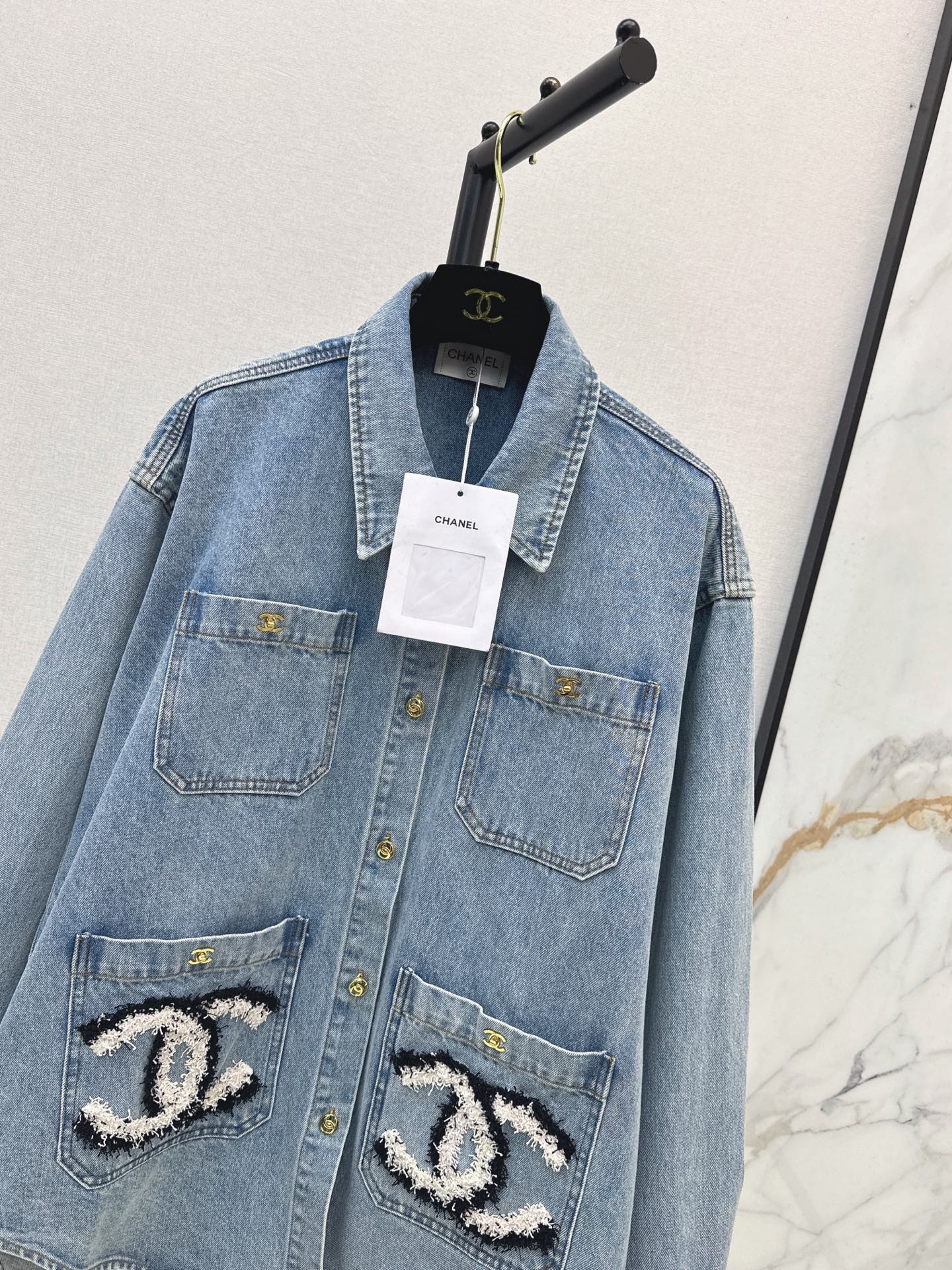 Chan 26fw denim shirt jacket