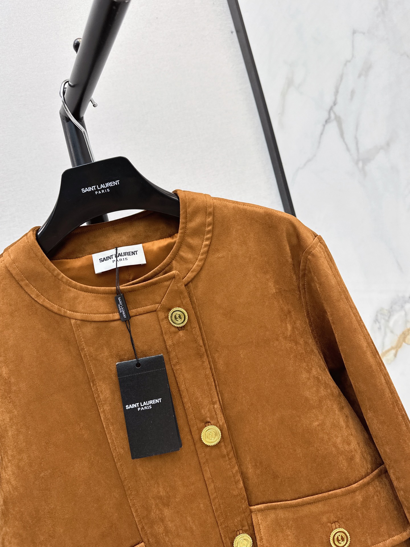 Sain 26fw suede-fleecel jacket