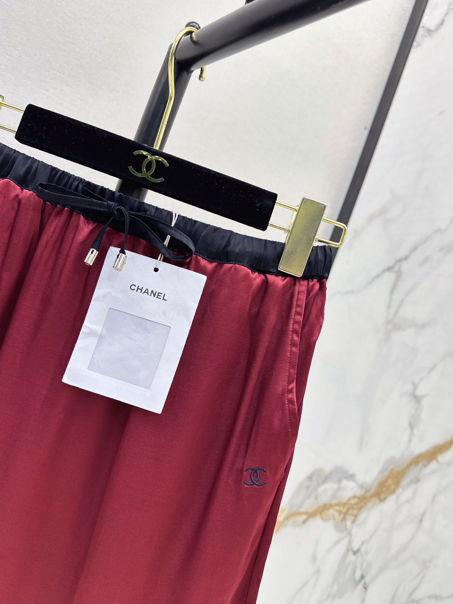 Chan 26fw silk skirt