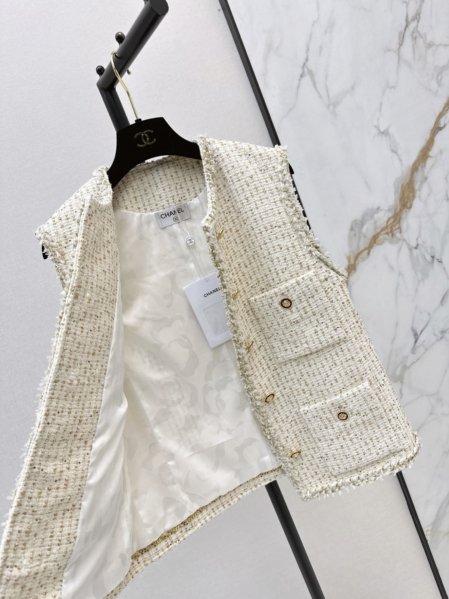 Chan 26fw woven vest