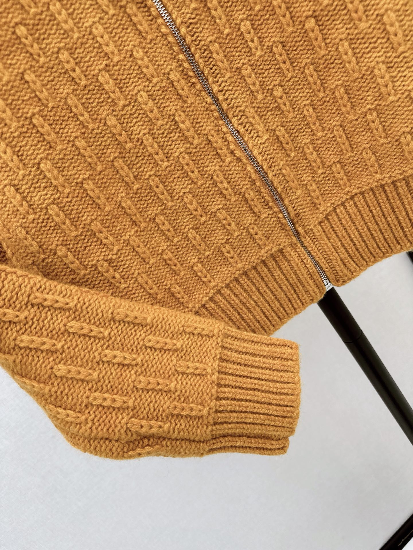 Pra 26fw zipper knit jacket