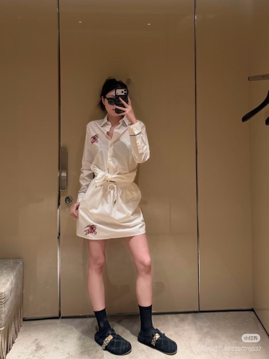 Burb 26fw drawstring skirt