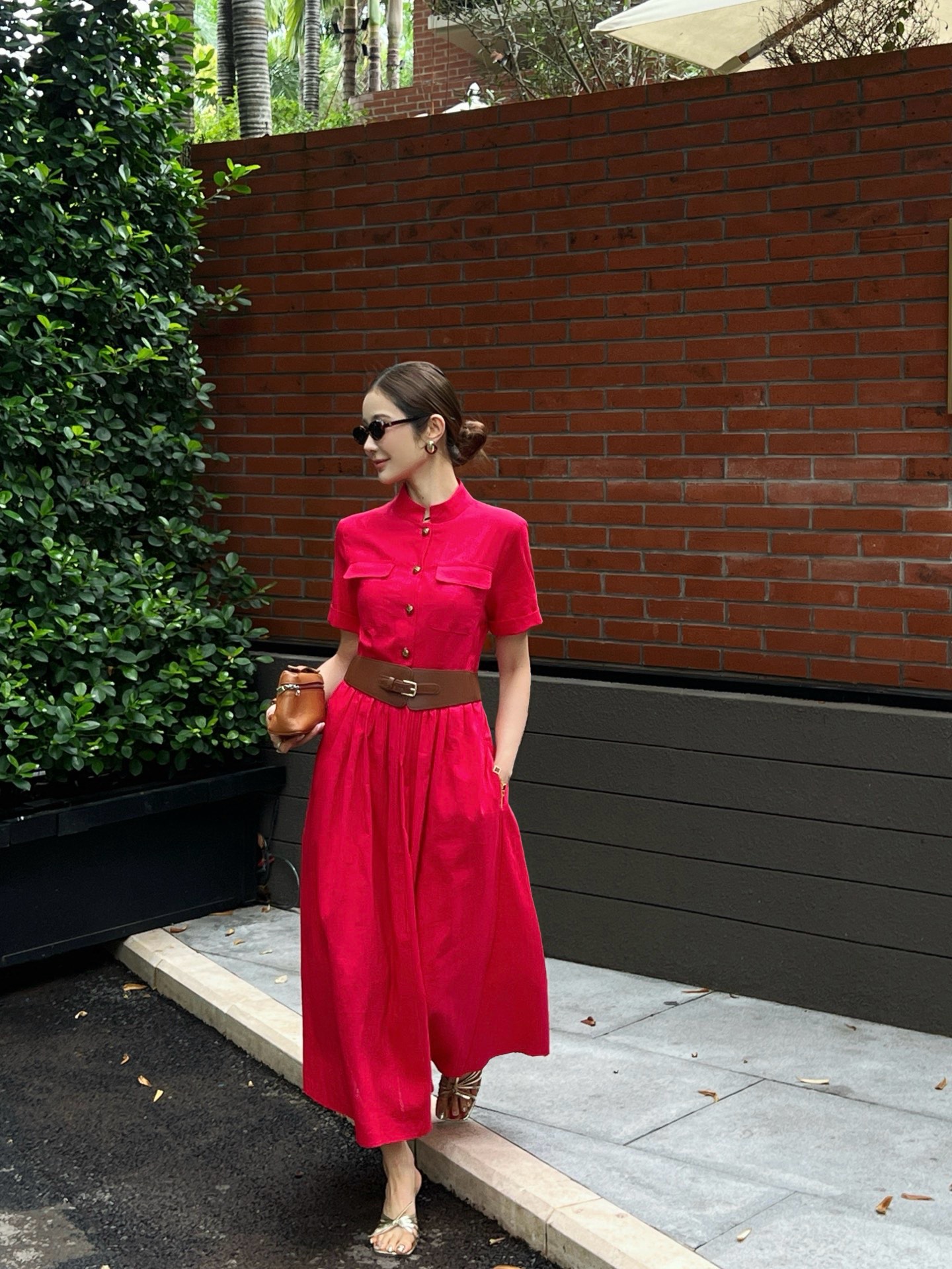 Chol 26ss belted dress