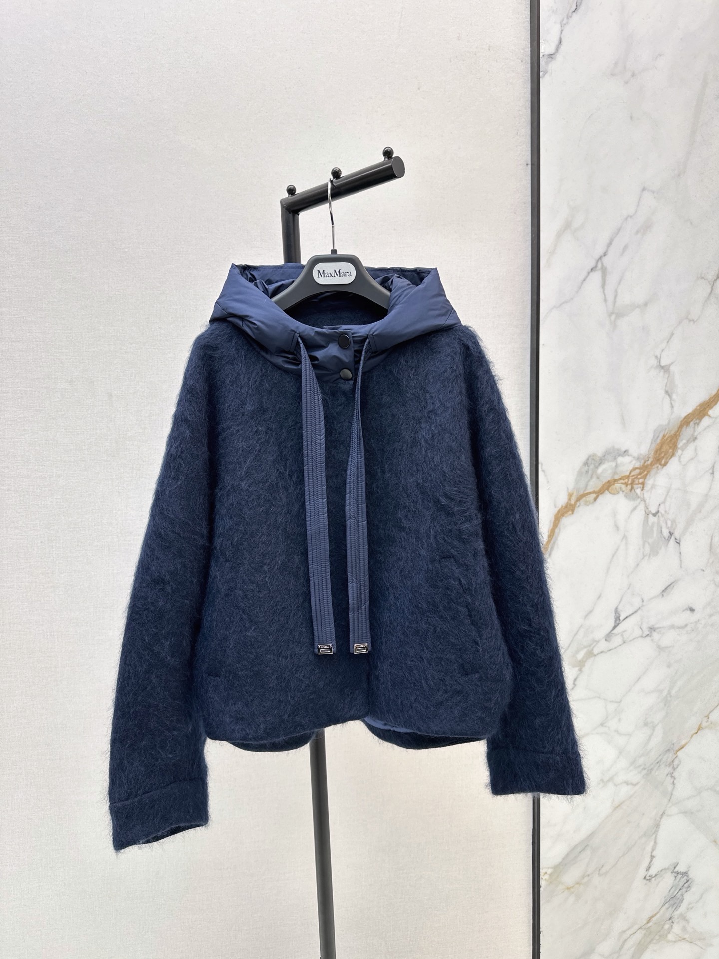 Max 26fw wool hooded jacket