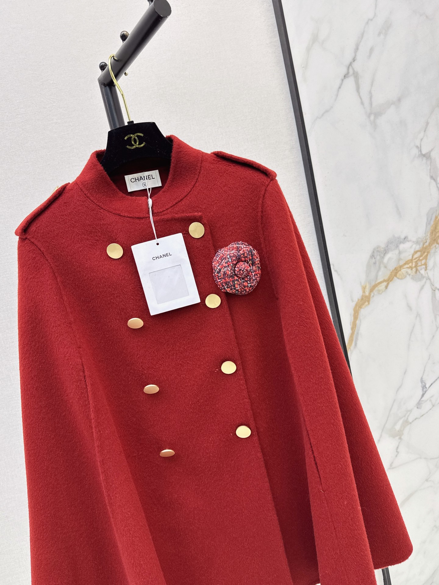 Chan 26fw woolen cape jacket