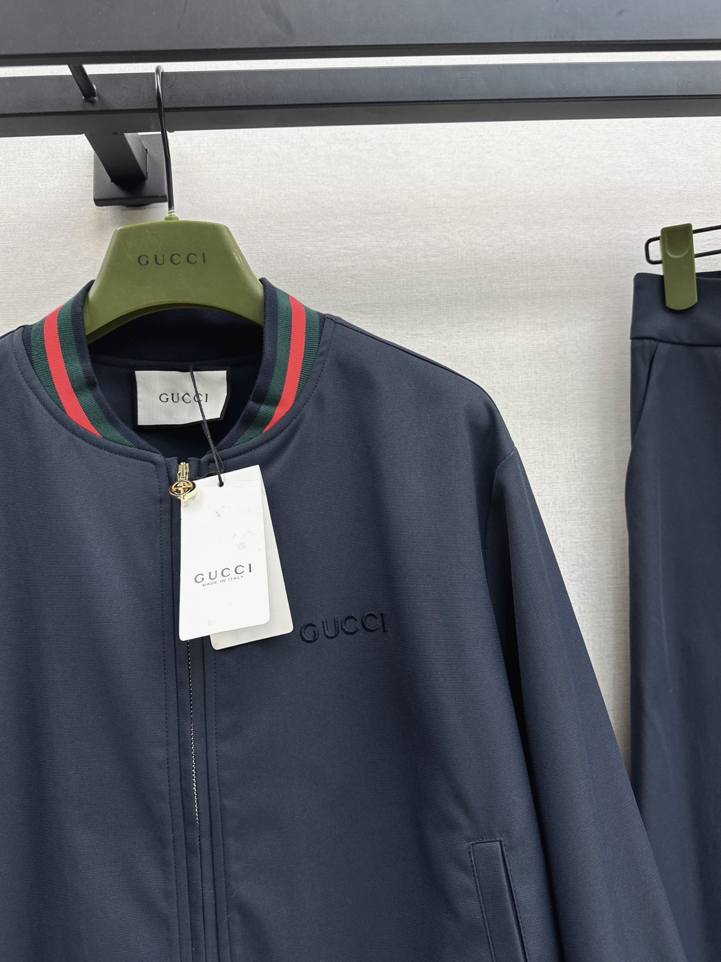 Guc 26fw zipper jacket pants sets