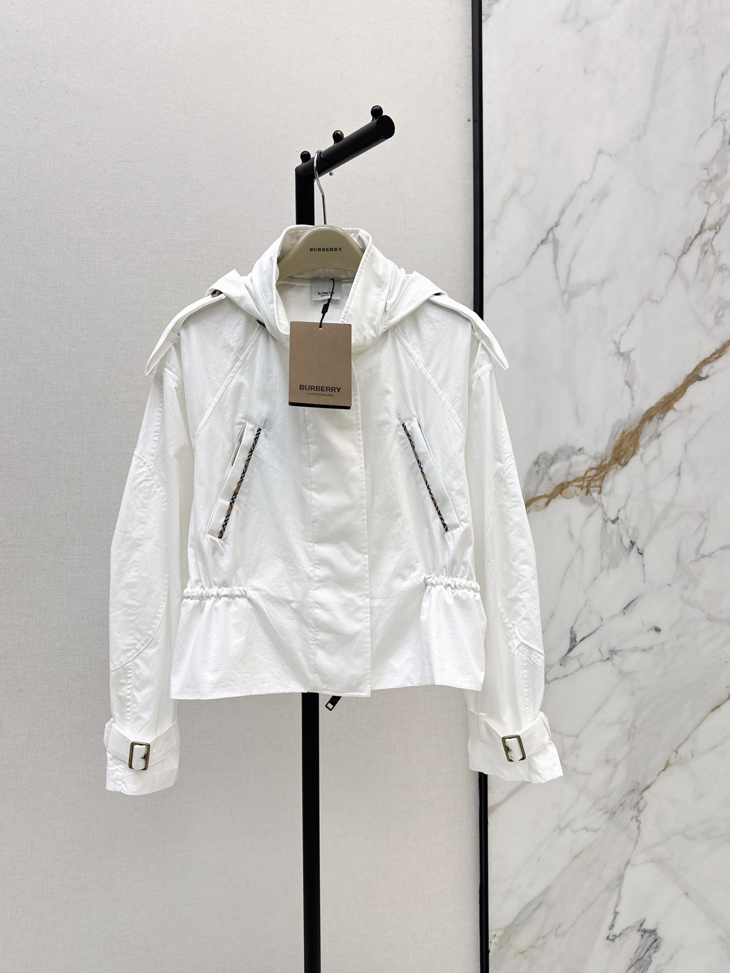 Bur 26fw hooded trench coats