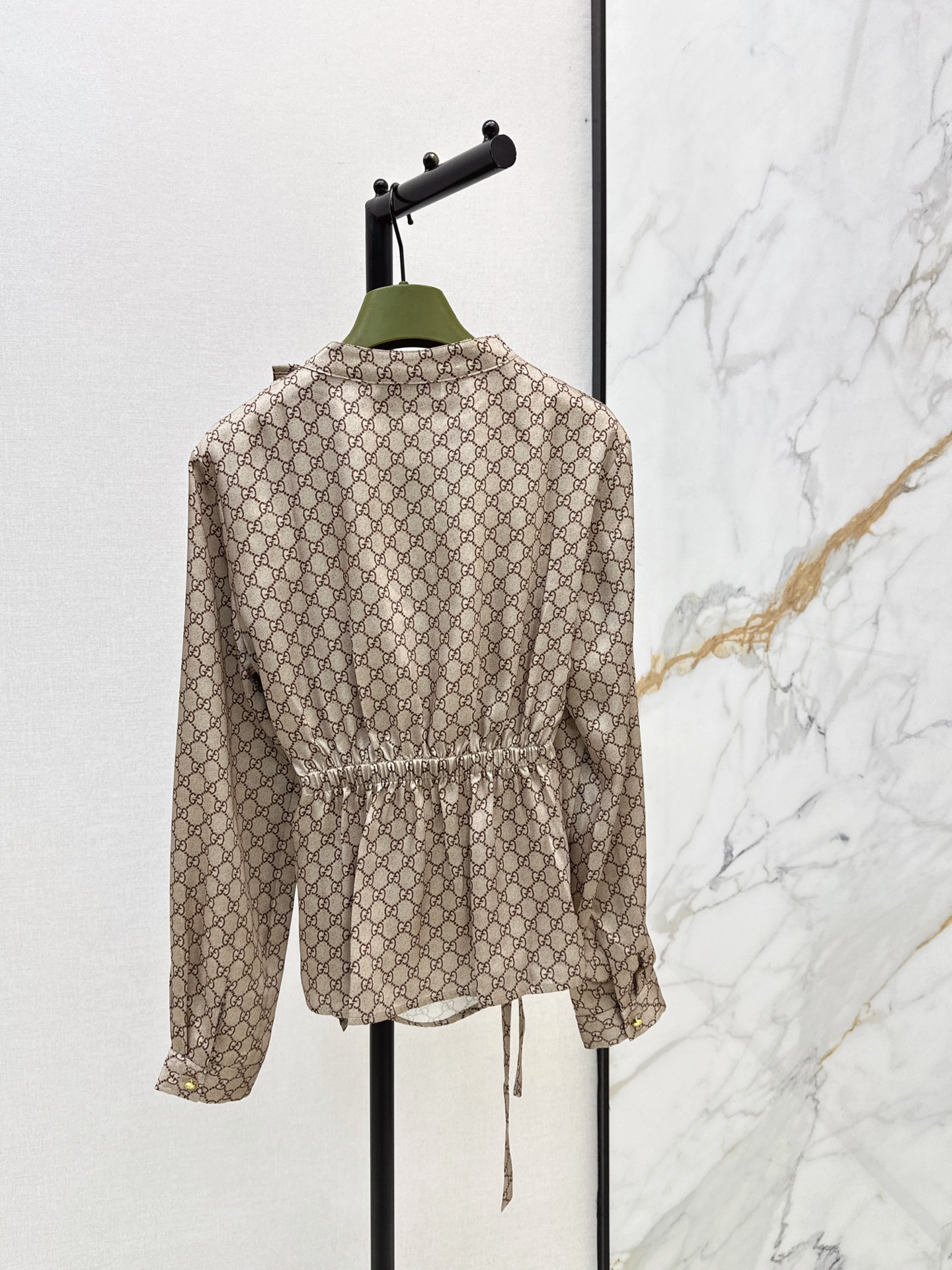 Guc 26fw print belted shirt