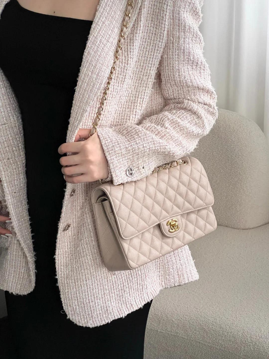 Chan cf25 chain shoulder bag